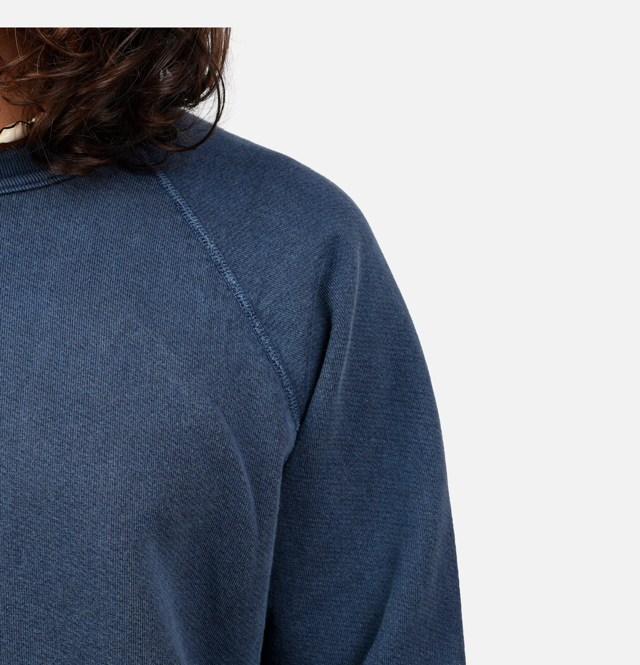 Good On Japan Raglan Crew Sweat P-Navy