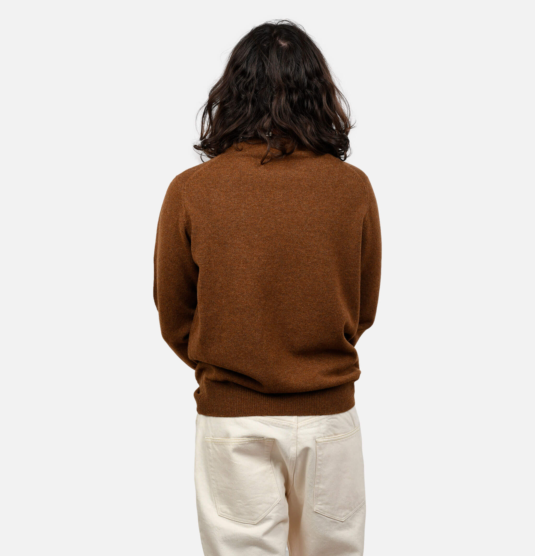 William Lockie Round Neck Pullover Brown.