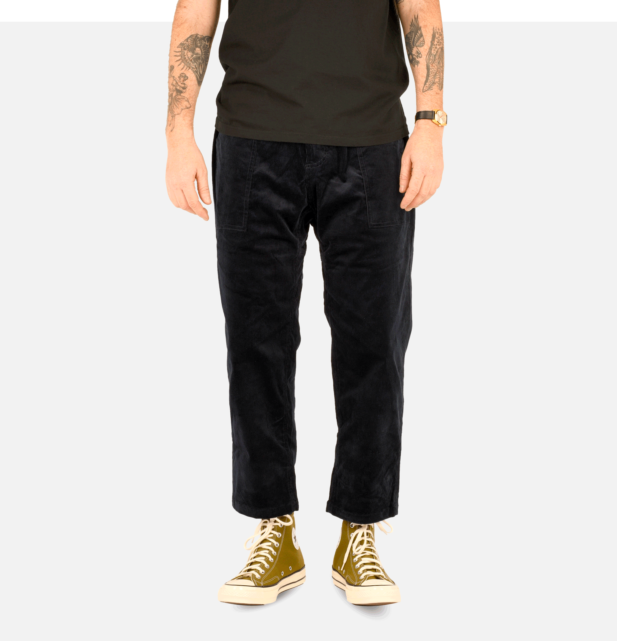 Loose Tapered Pant Cord Navy