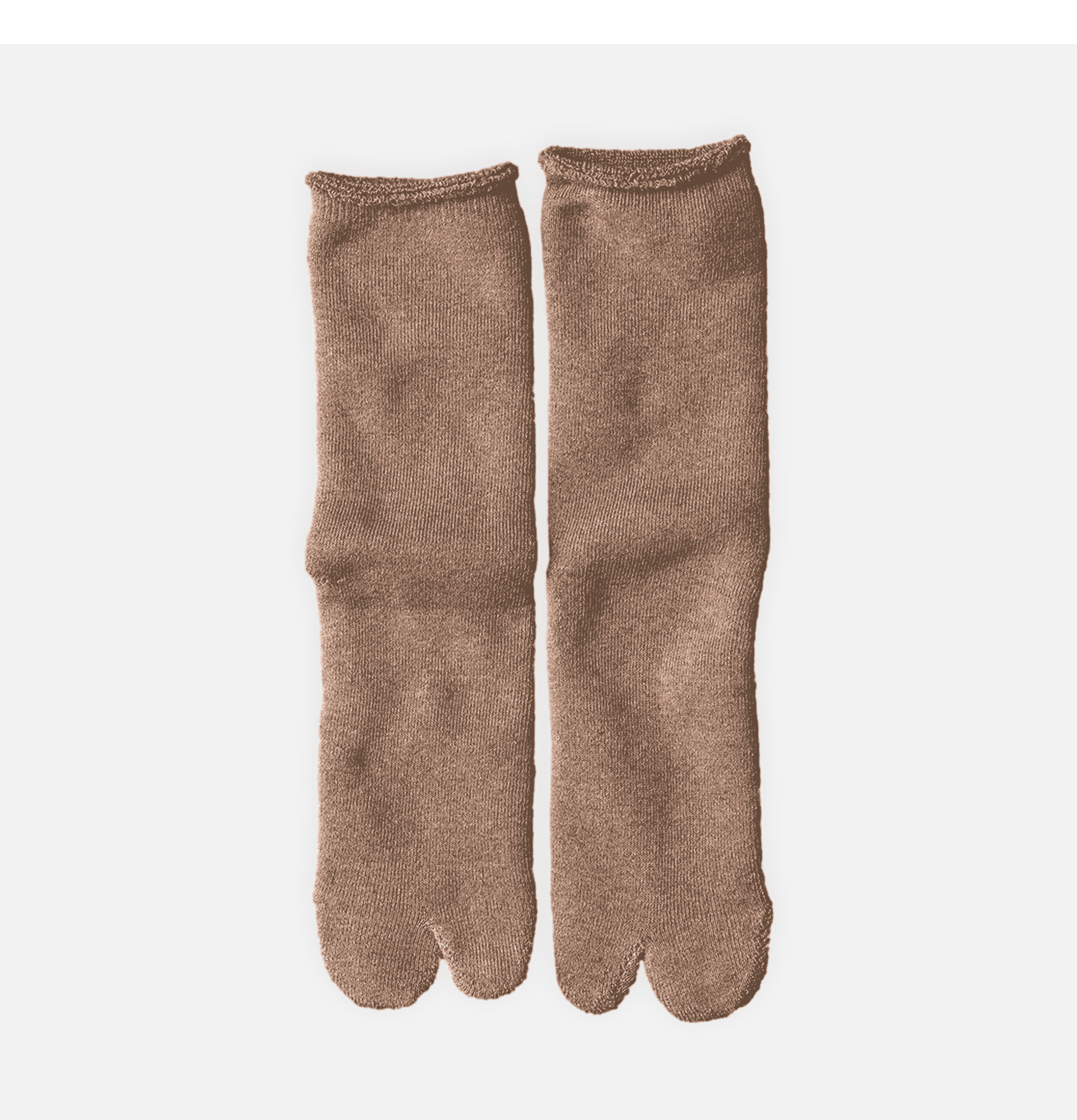 Tabi Pile Socks Brown