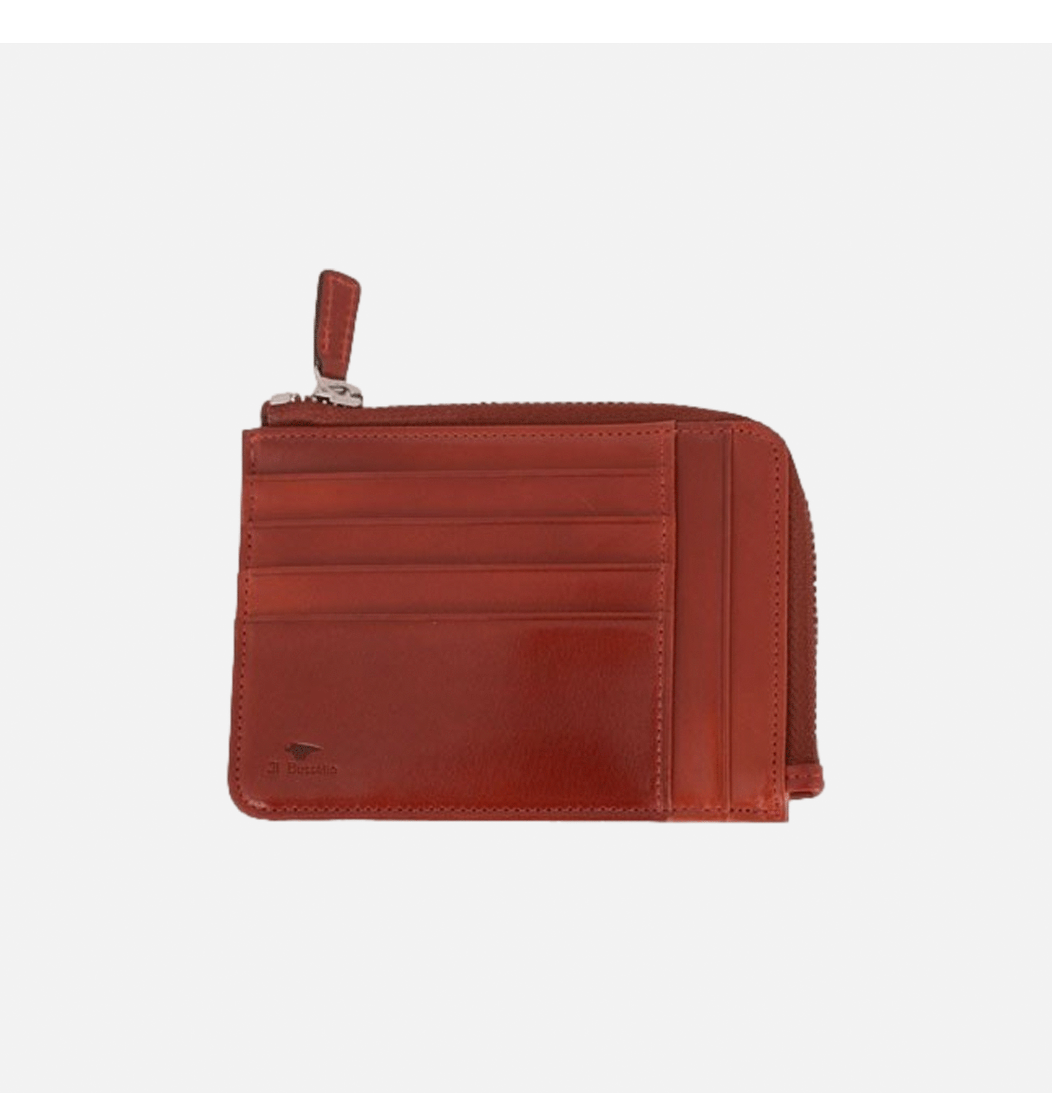 Il bussetto Zipped Wallet Coral Red