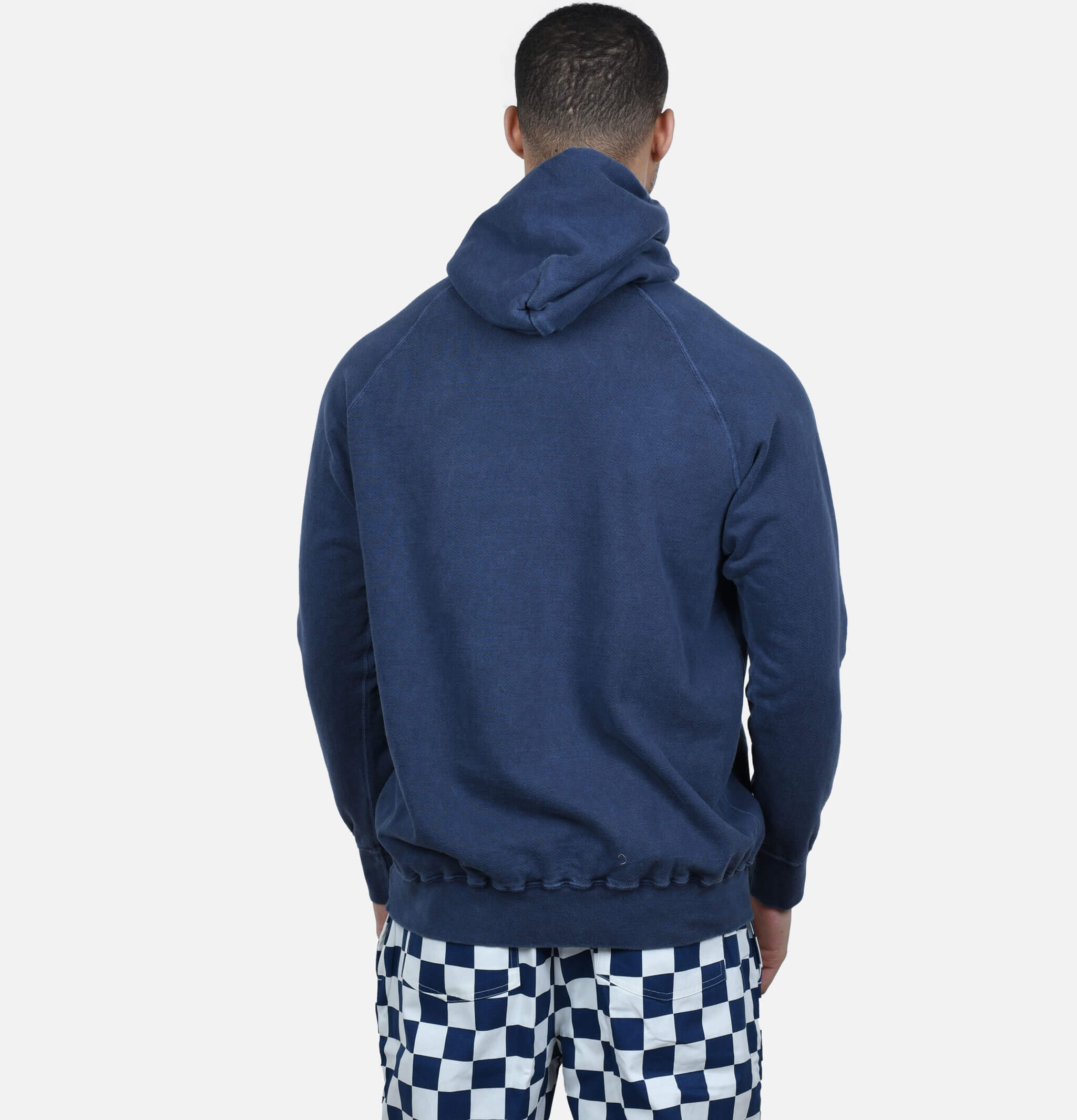 Good On Japan Pullover Hooded Sweat Pigment Dyed Navy.