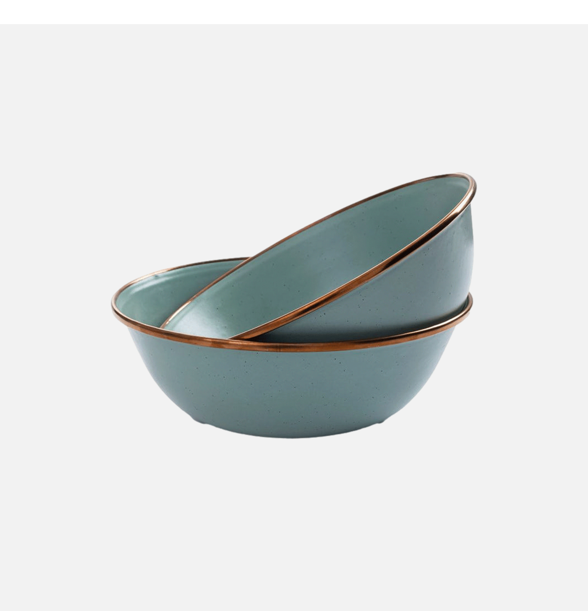 Living Enamel Bowl x 2 Mint.