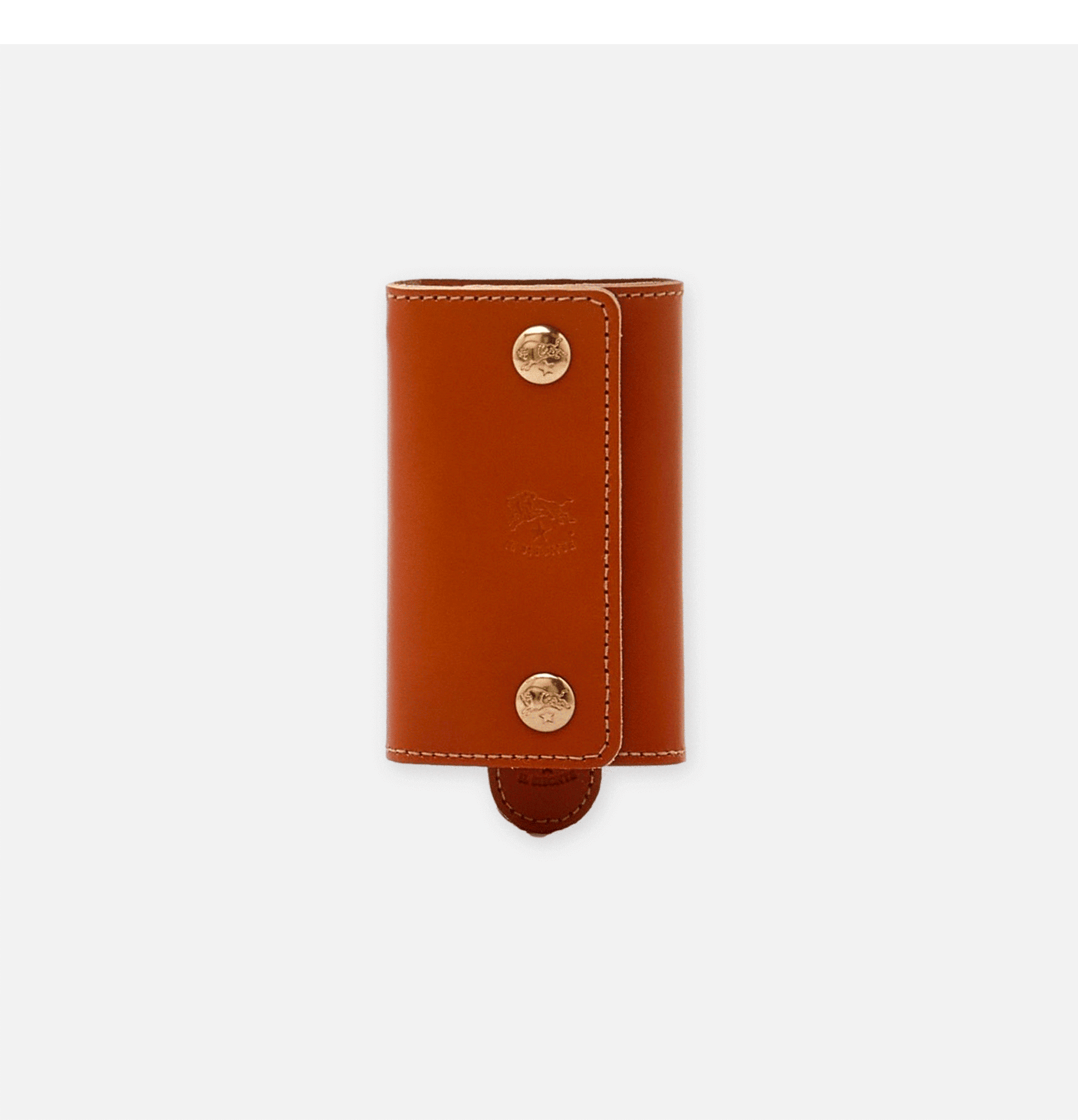 IL Bisonte Key Holder Caramel Leather