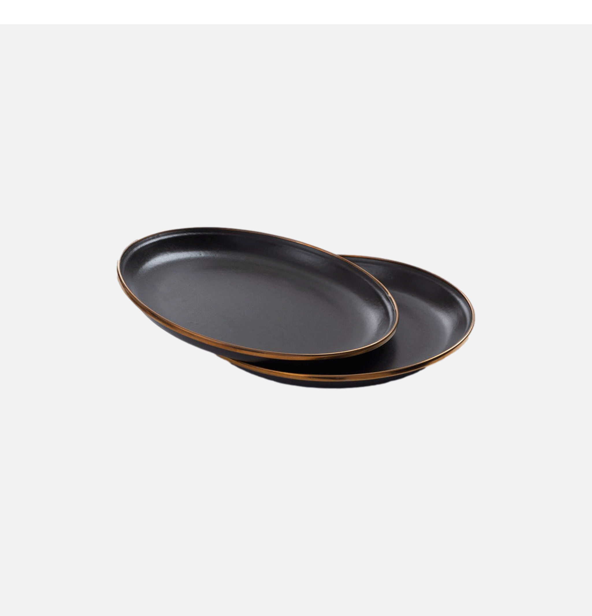 Enamel Plate X 2 Slate Charcoa