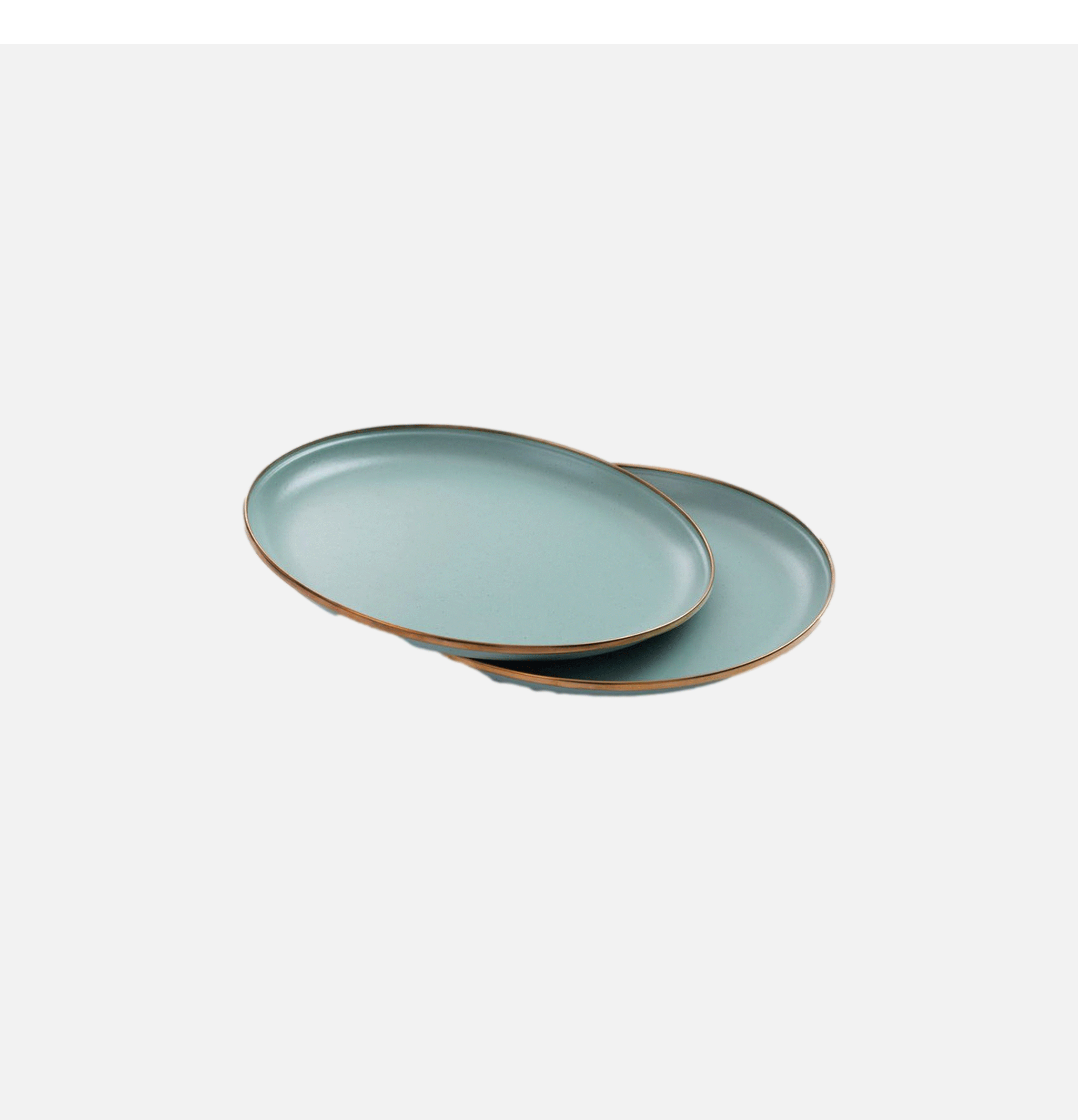 Small Enamel Plate X 2 Mint