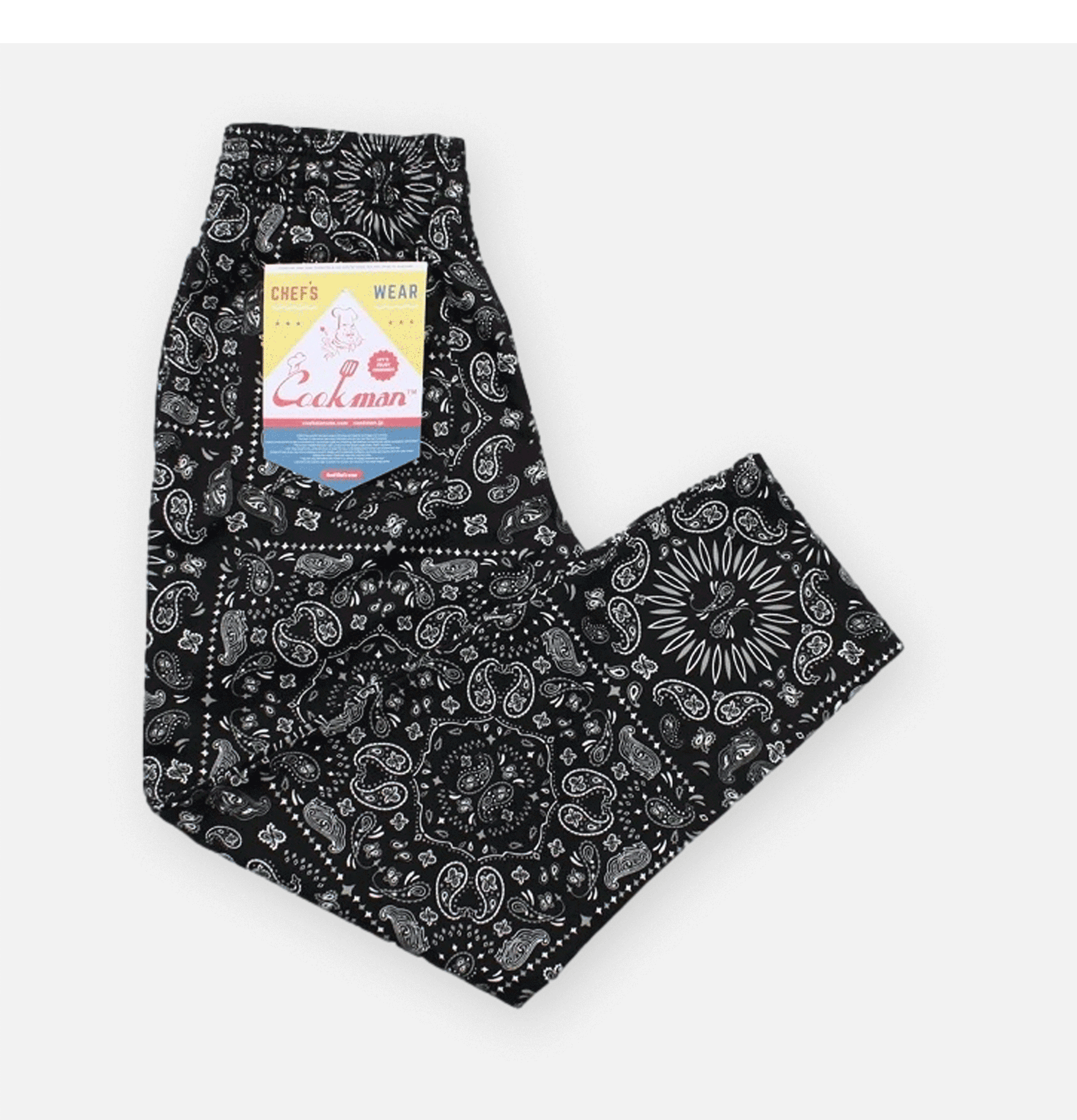 Cookman Chef Pant Paisley Black