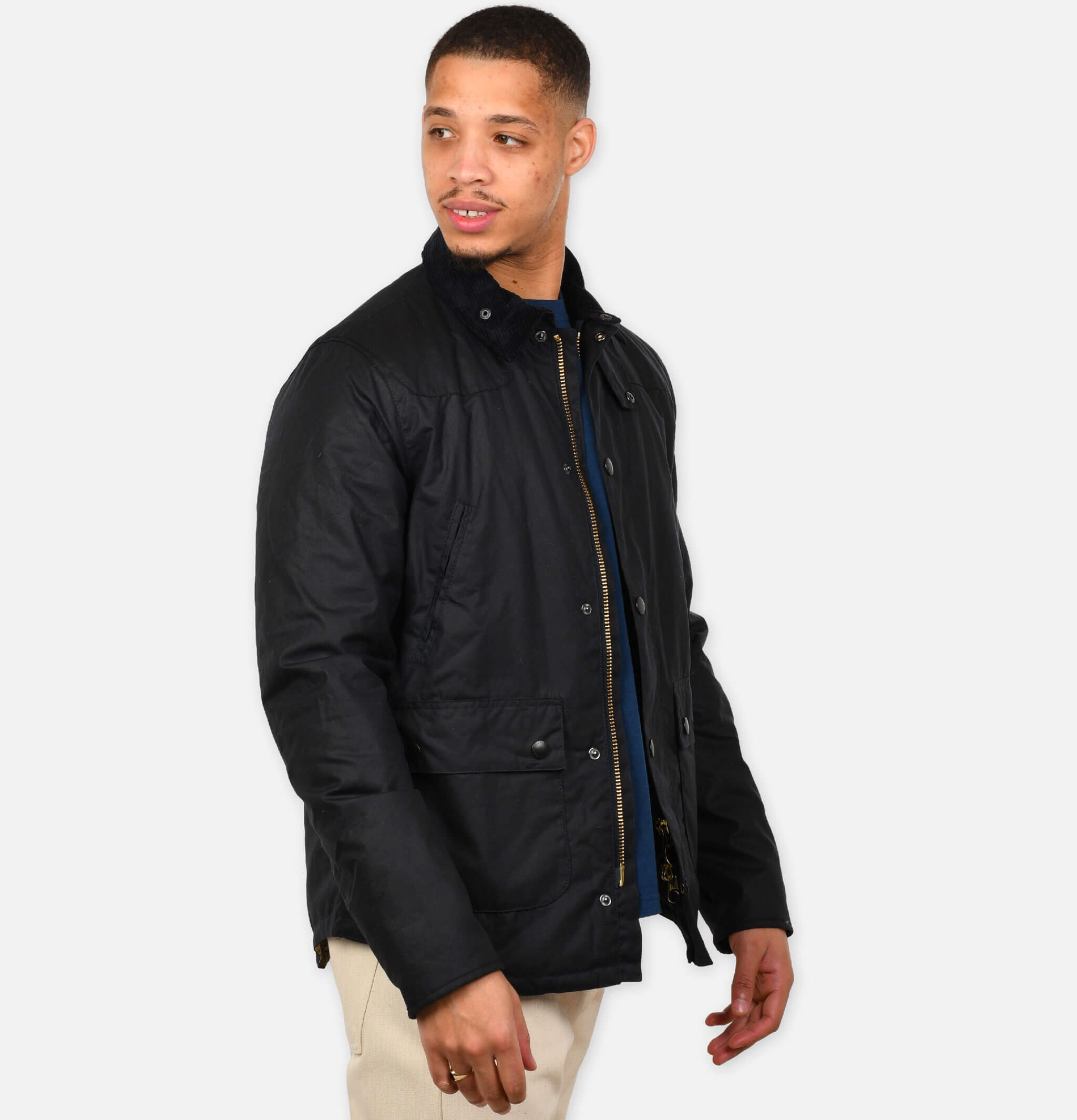 Barbour, Reelin Wax Jacket Navy