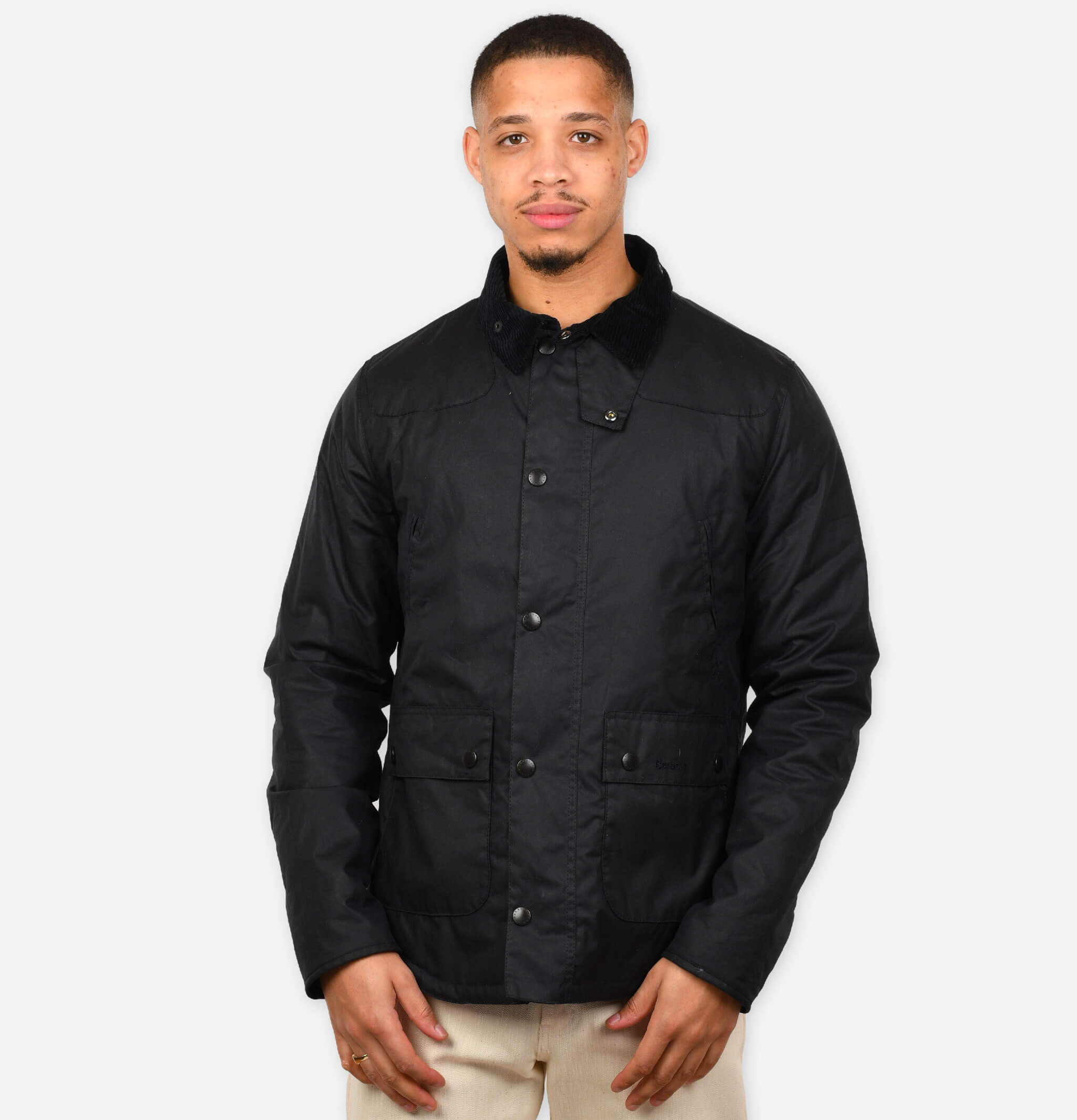 Barbour | Reelin Wax Jacket Navy | Shop Royalcheese Paris - Royalcheese