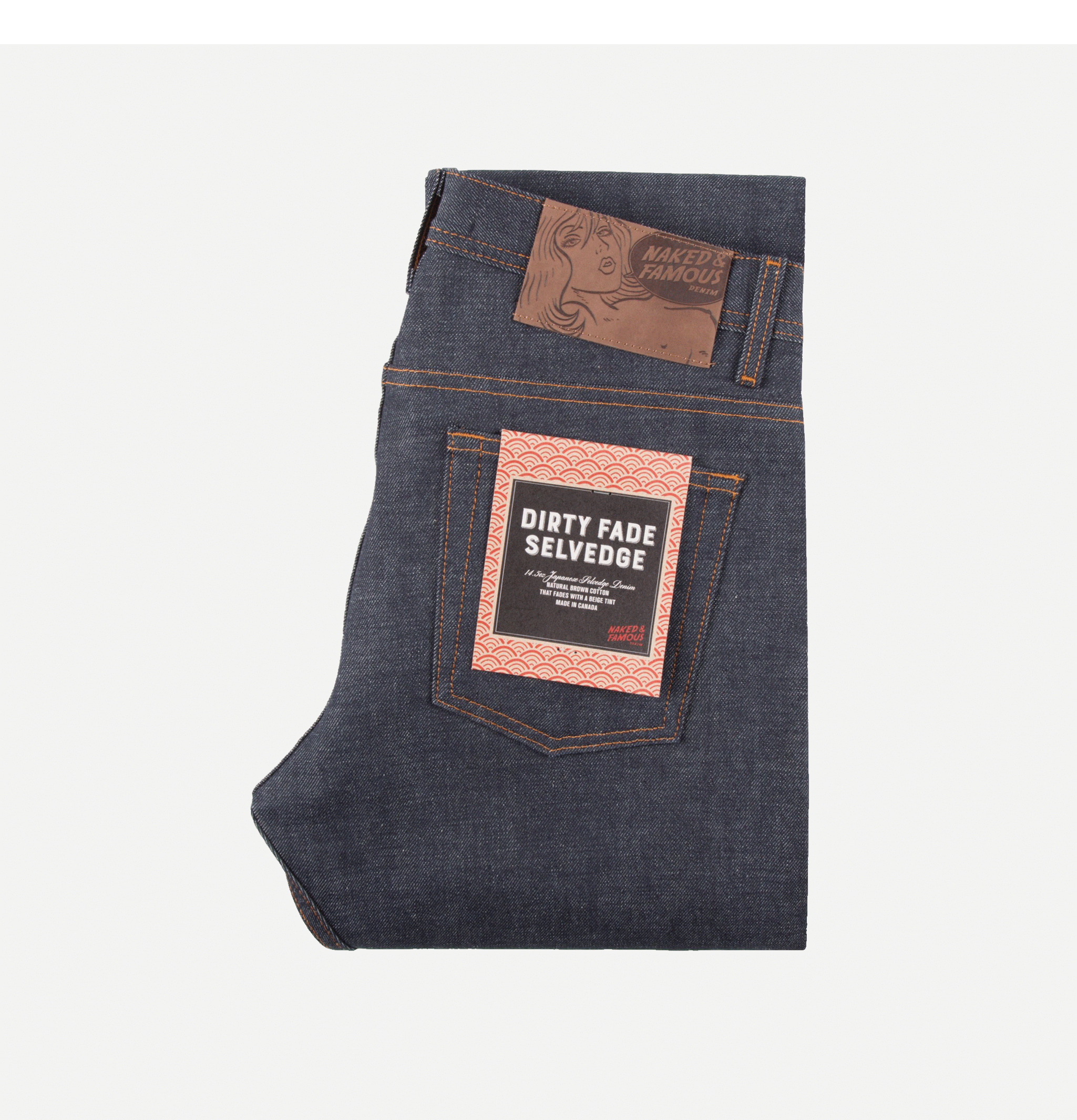 Jean Naked & Famous Weird Guy Dirty Fade
