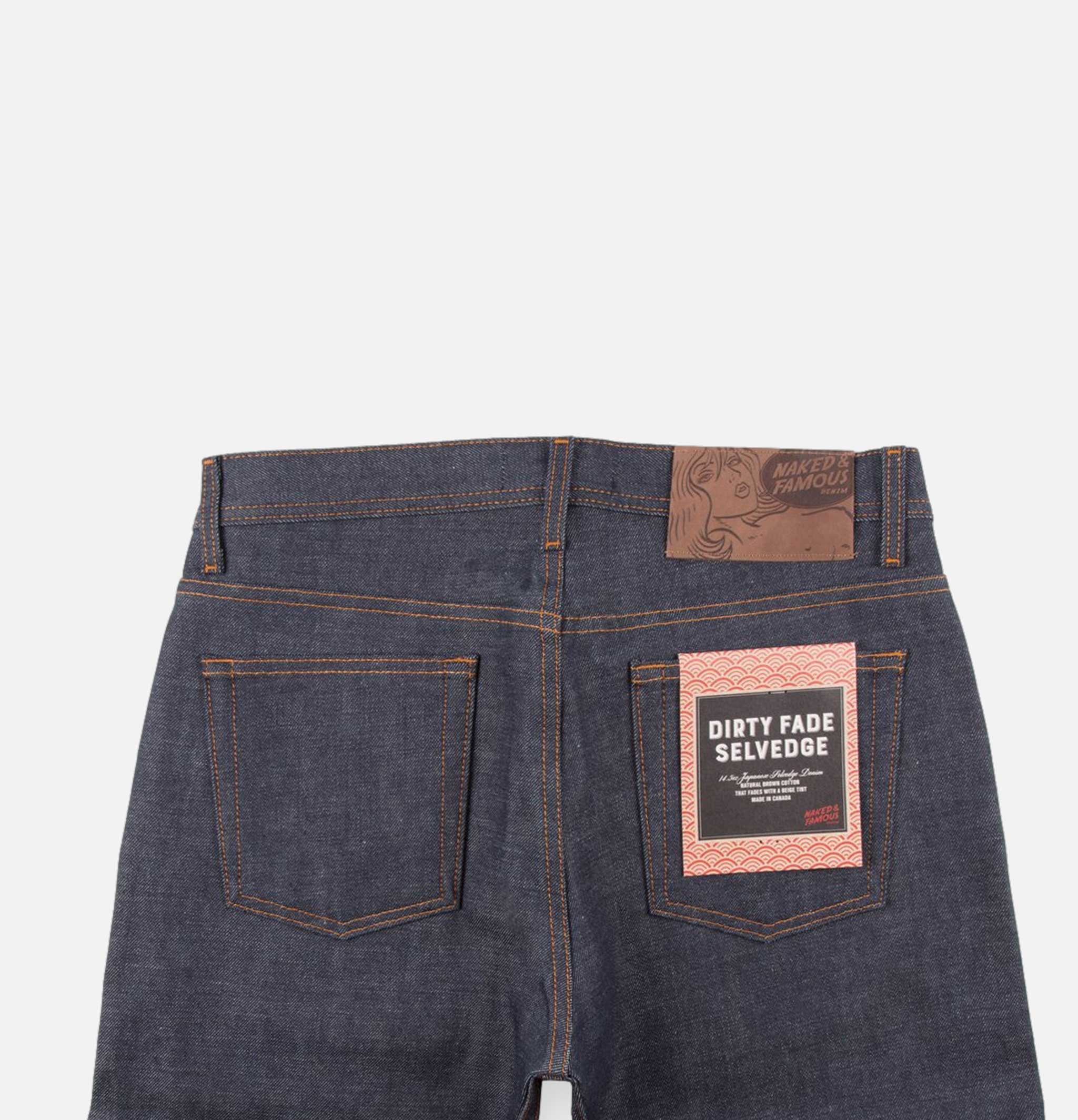 Jean Naked & Famous Weird Guy Dirty Fade