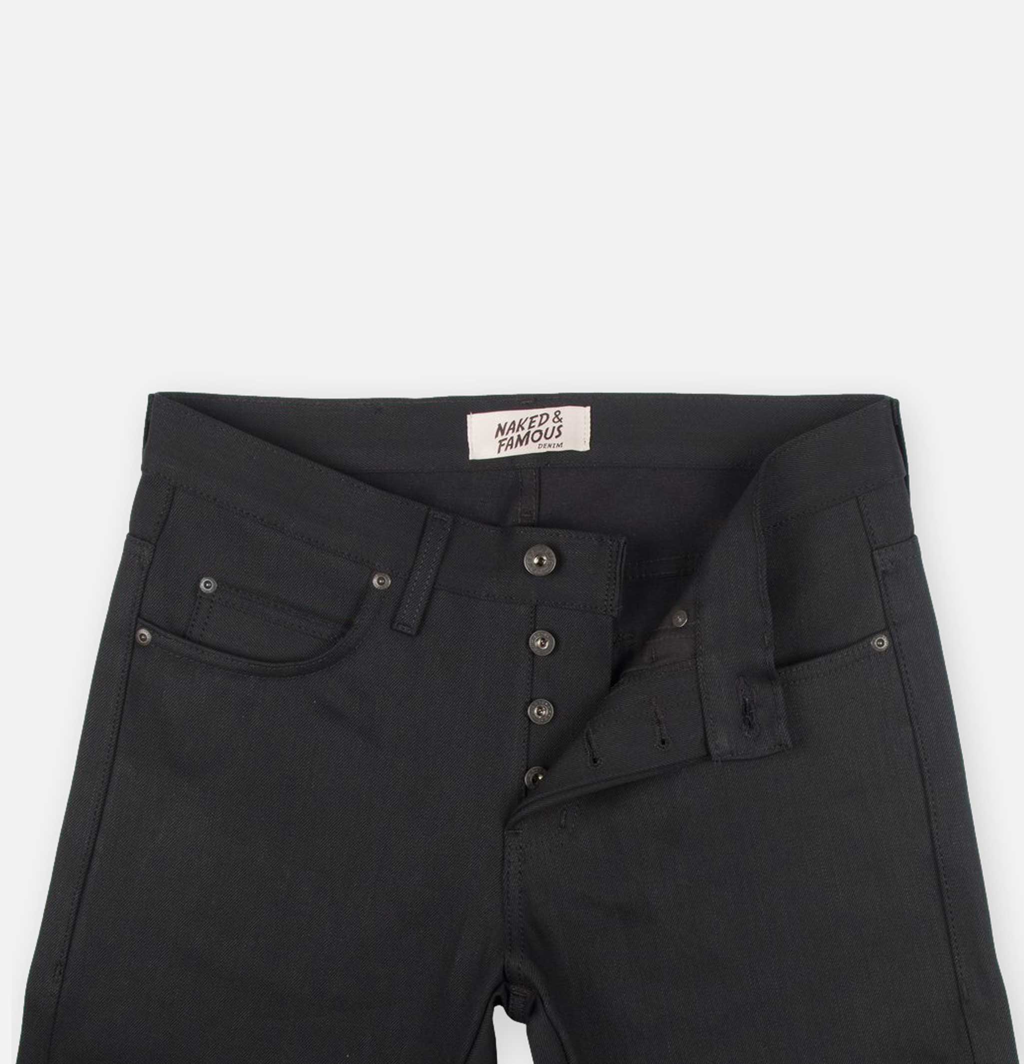 Naked & Famous Jeans Weird Guy Black