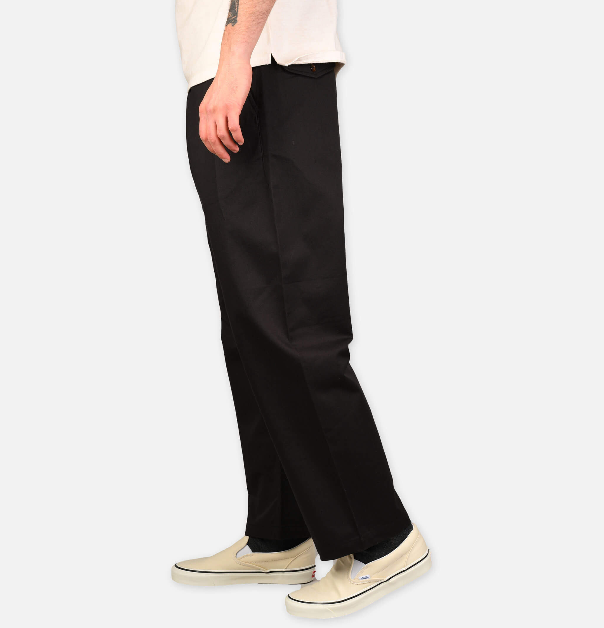 Universal Works Double Pleat Pant Black