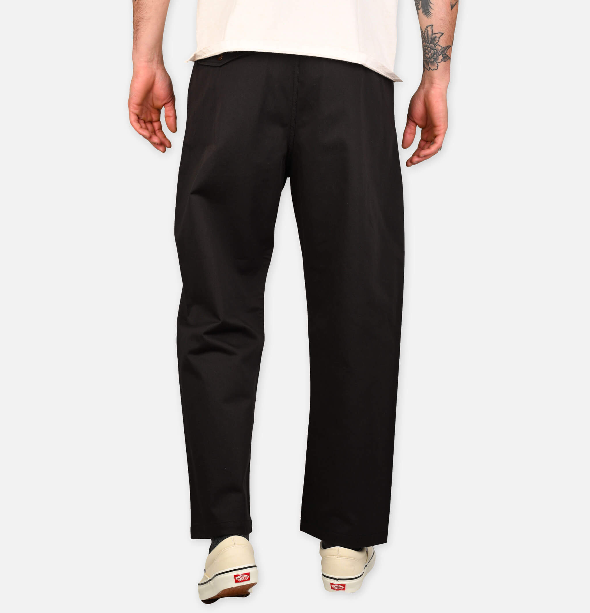 Universal Works Double Pleat Pant Black