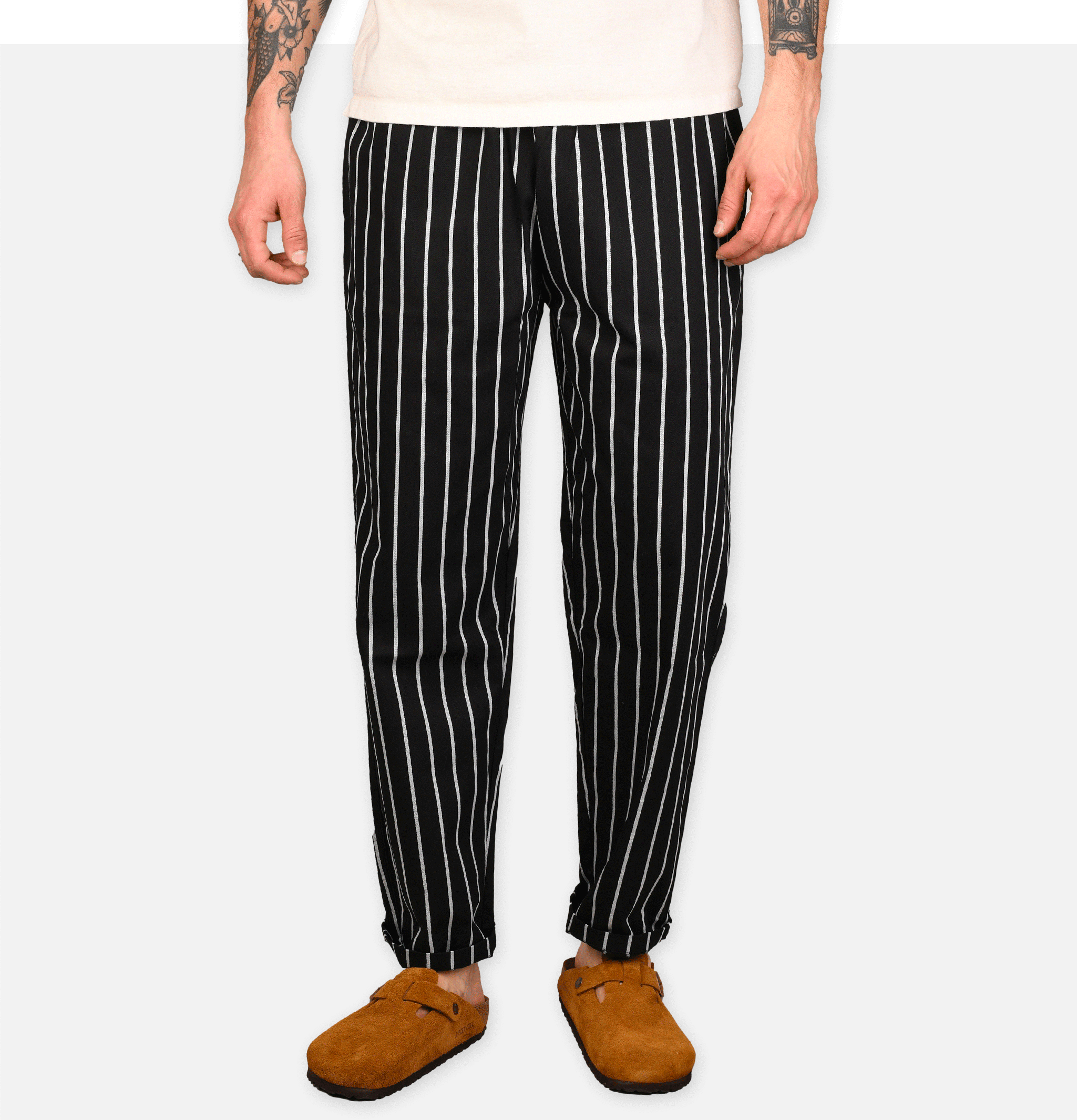 Chef Pant Stripe Black