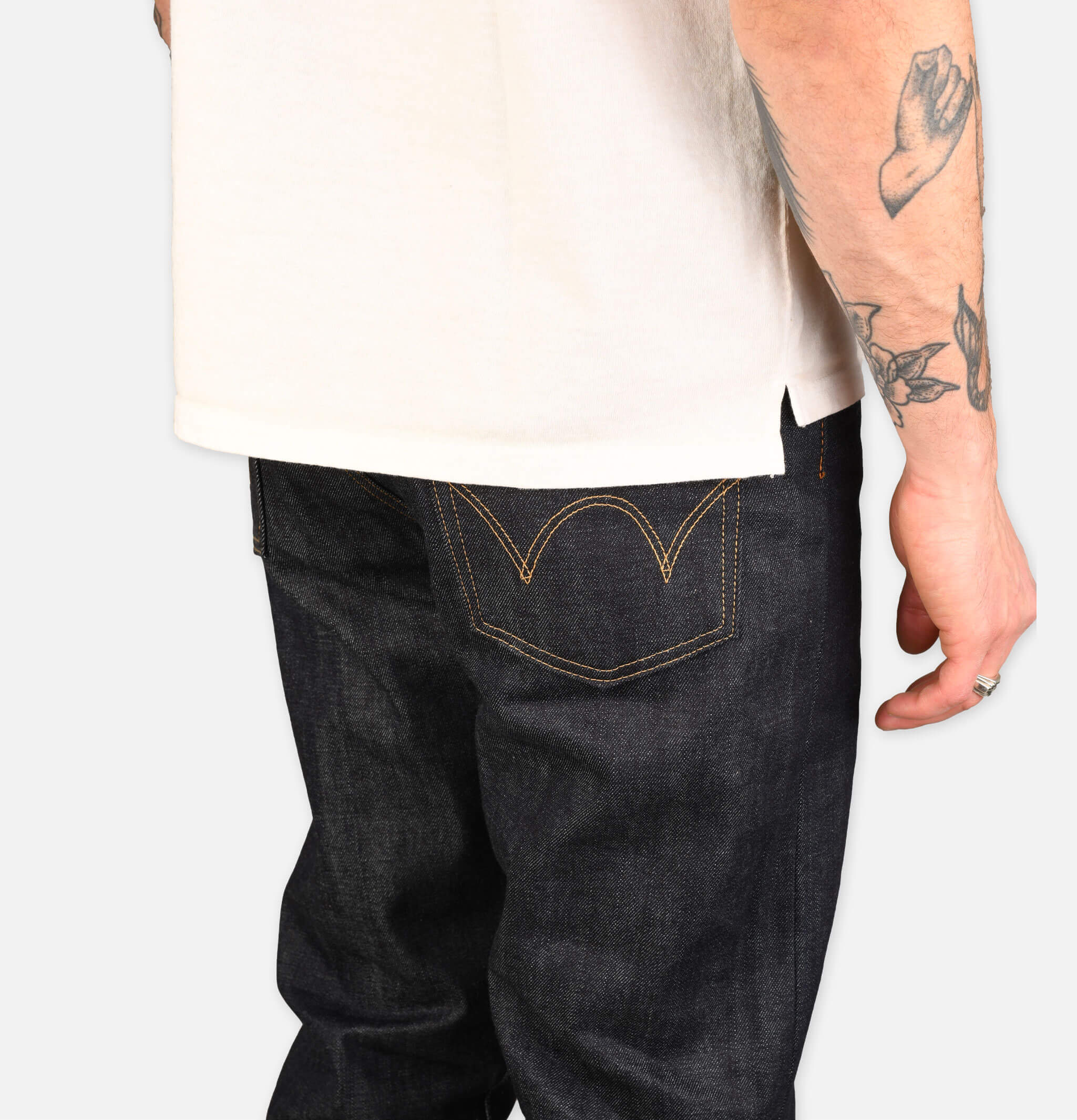 Loose Straight Jeans Kurabo Blue