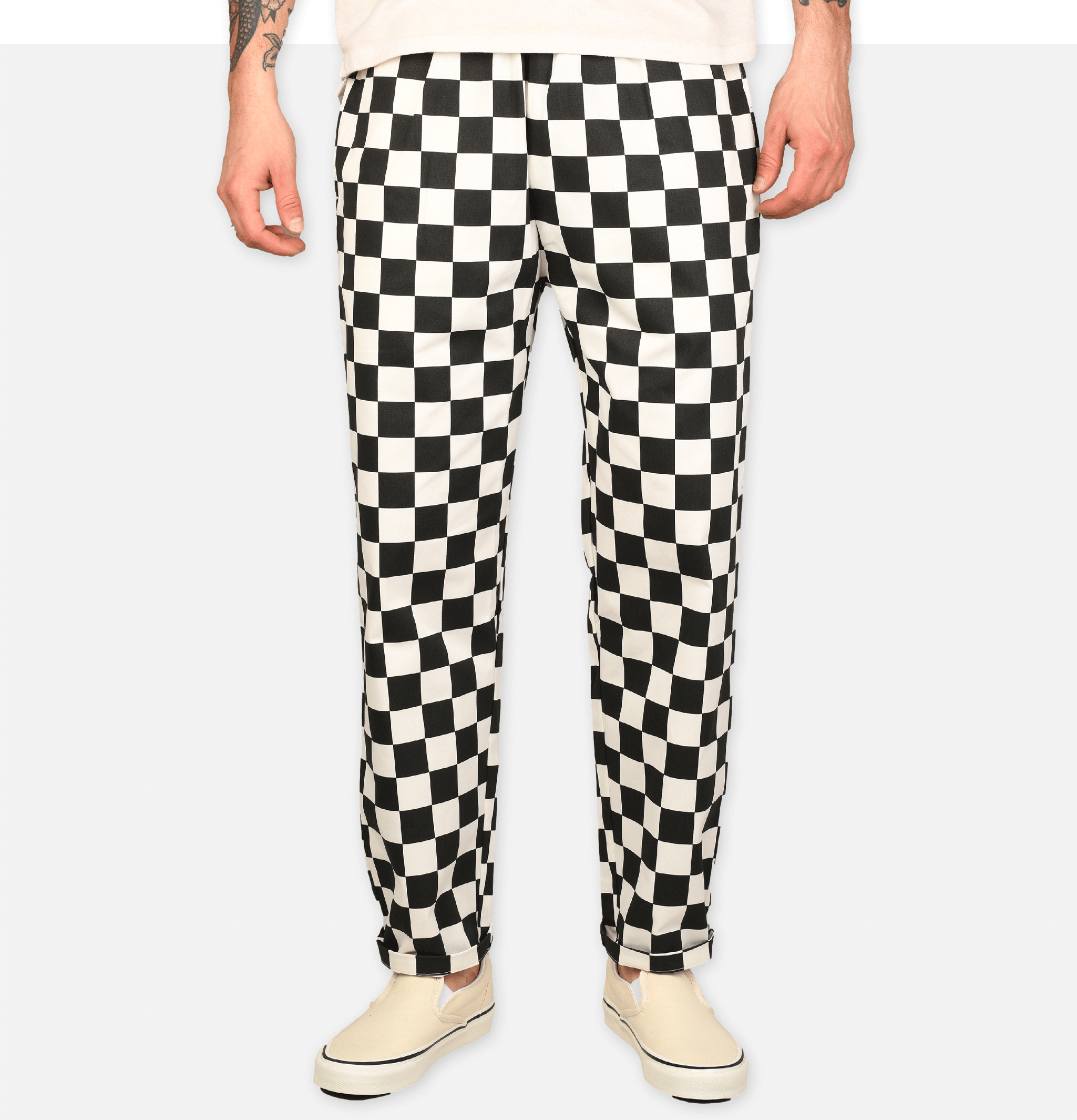 Chef Pant Checker Black