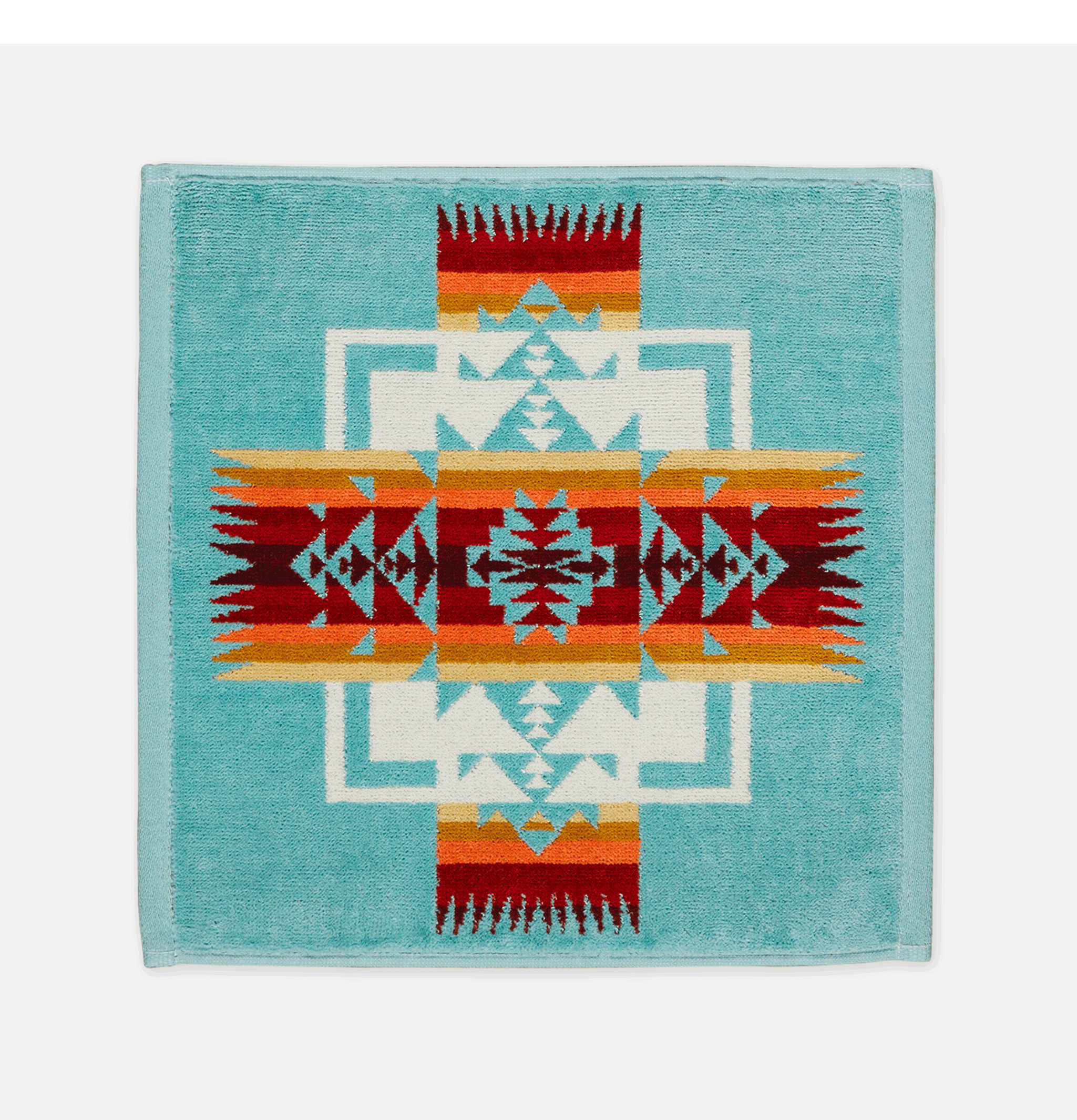 Wash Cloth Chief Joseph Aqua