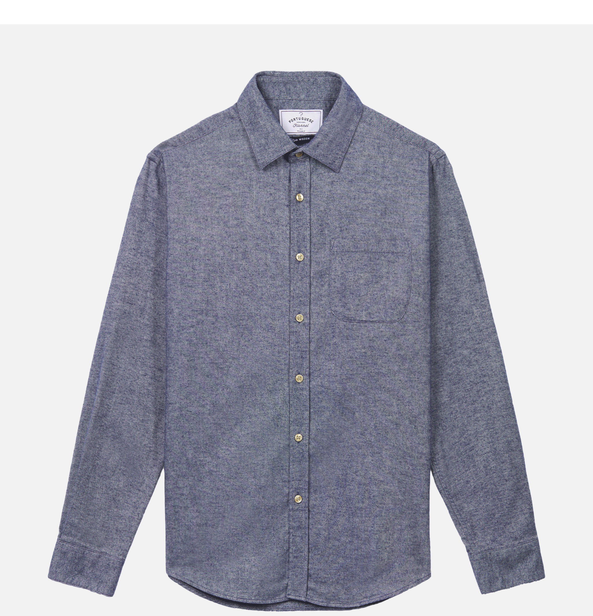 Portuguese Flannel Chemise Teca Indigo