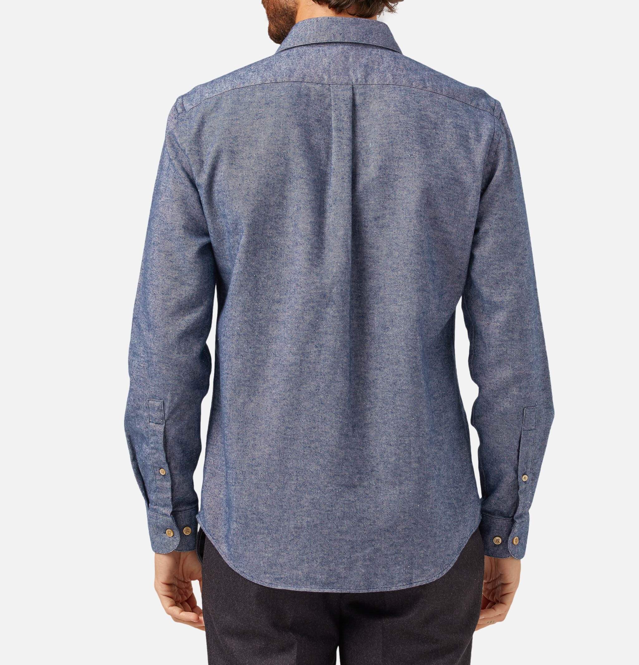 Portuguese Flannel Teca Shirt Indigo