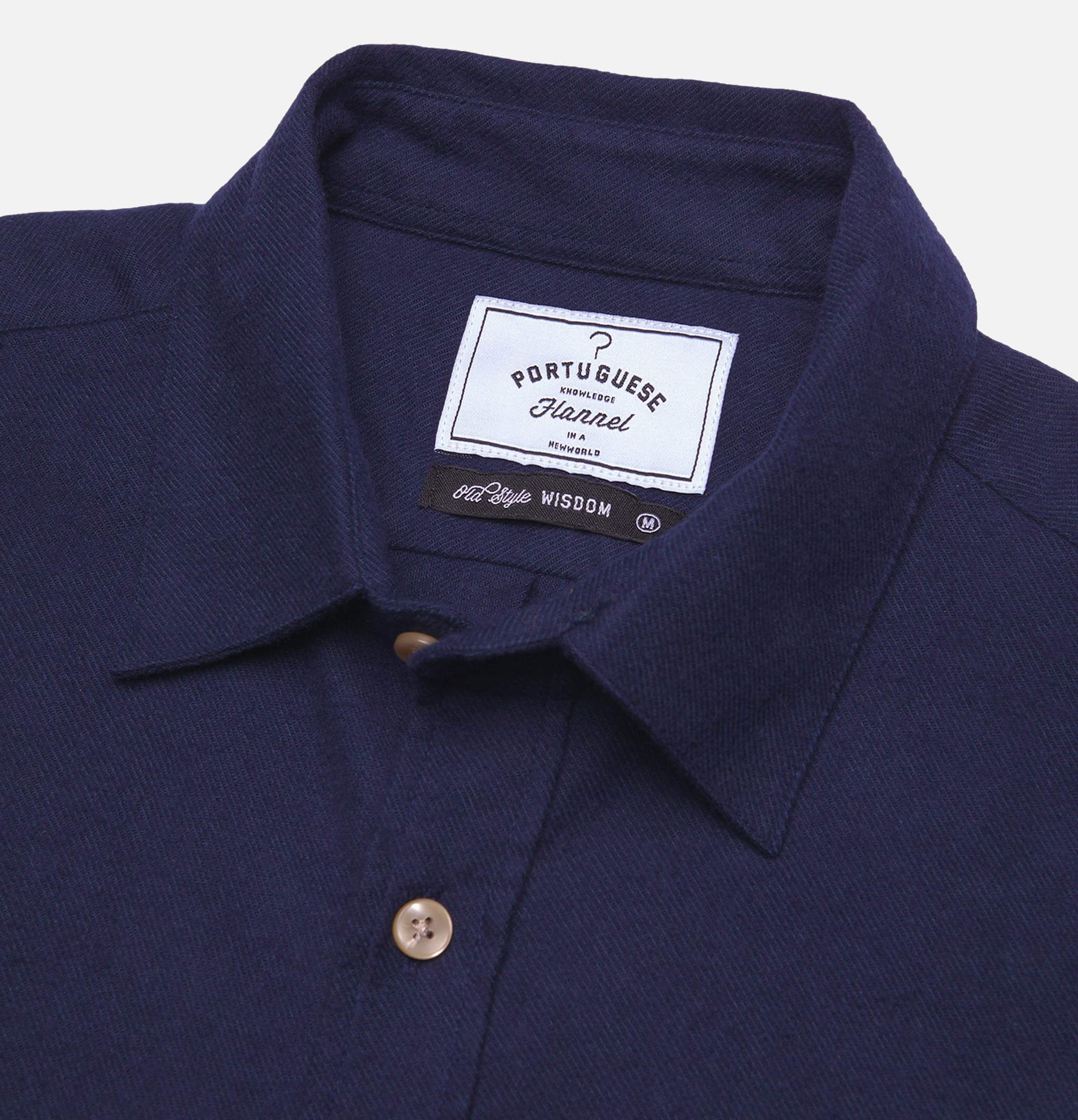 Portuguese Flannel Shirt Teca Navy