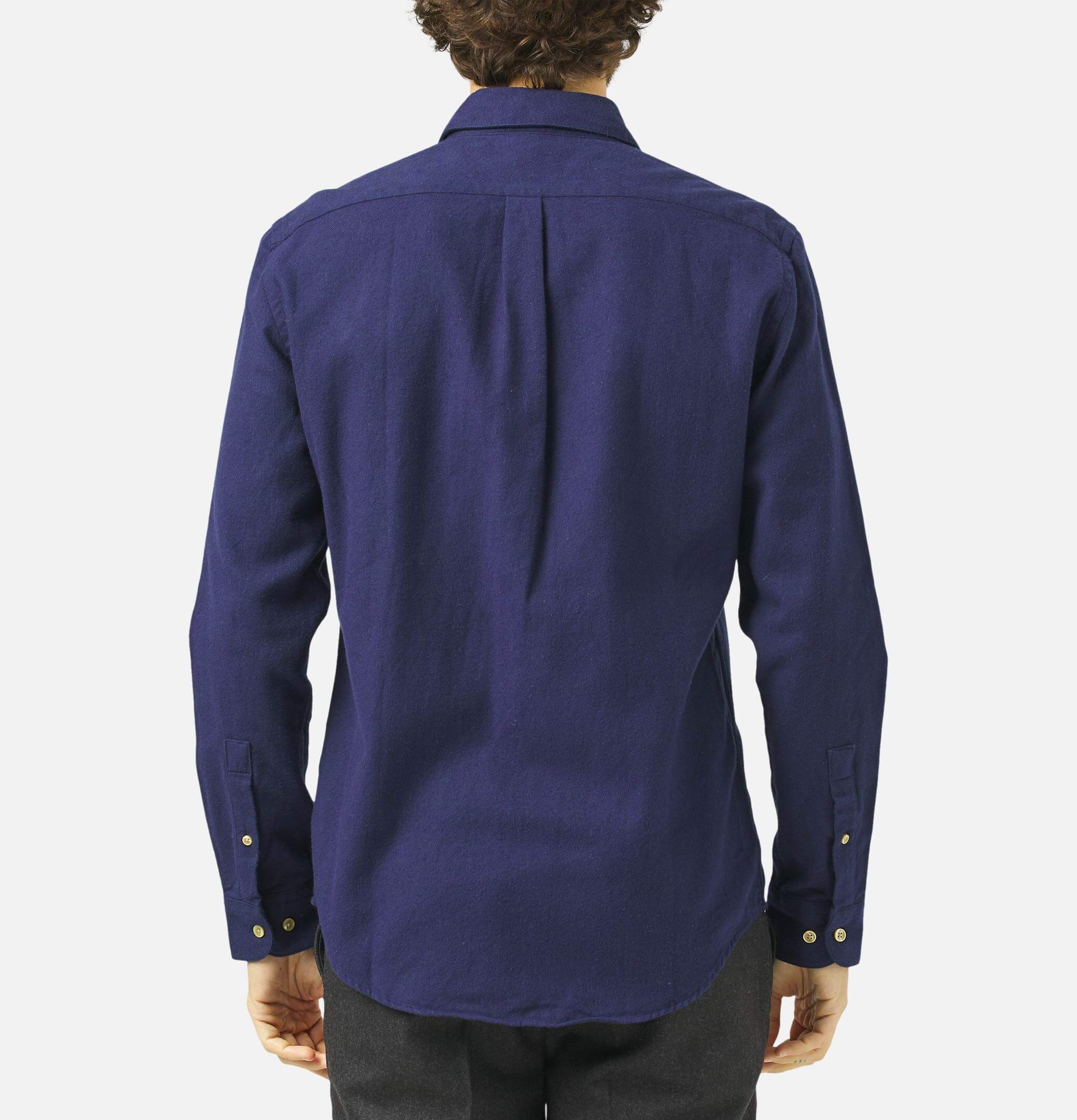 Portuguese Flannel Shirt Teca Navy