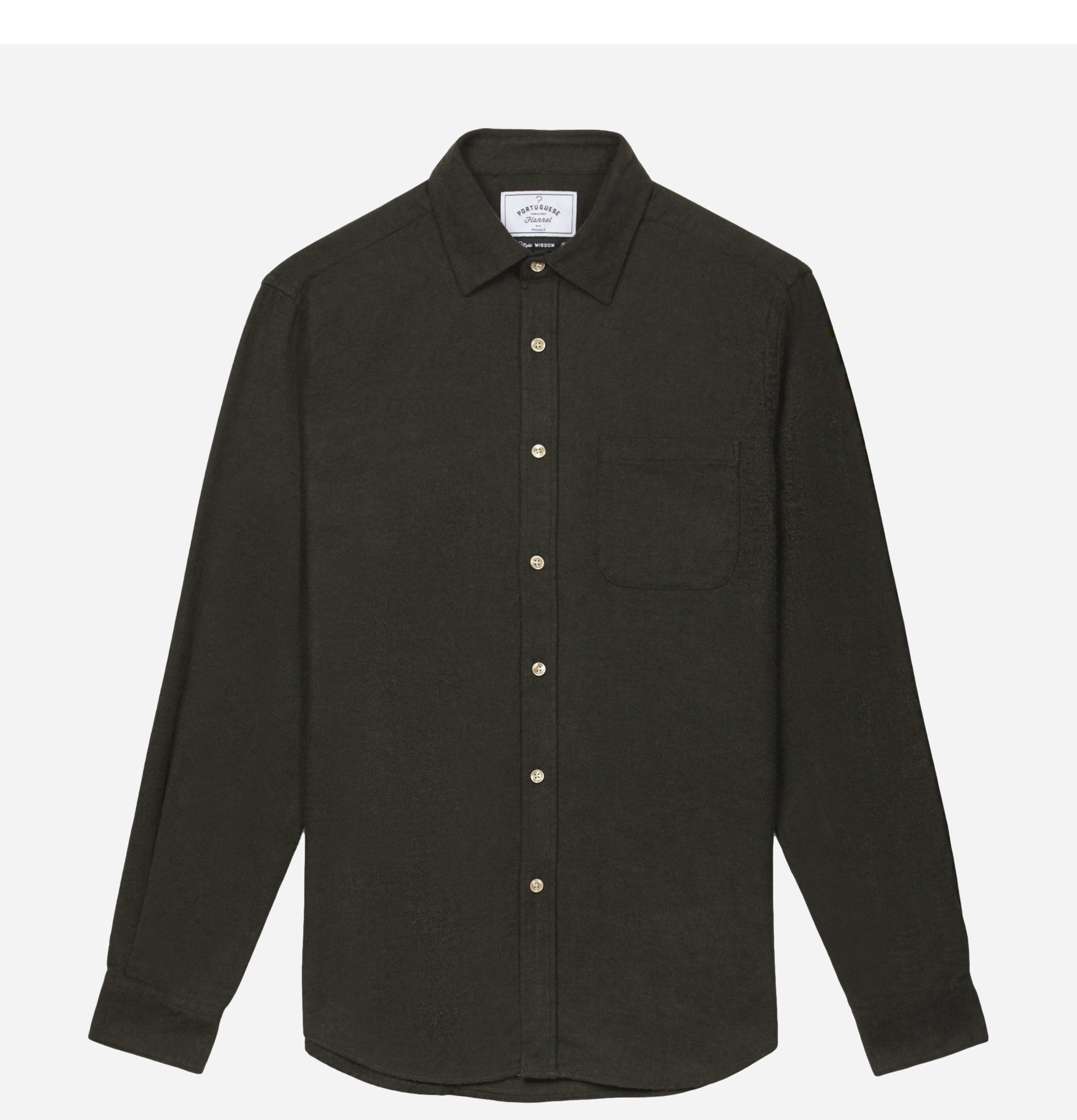Portuguese Flannel Shirt Teca Green