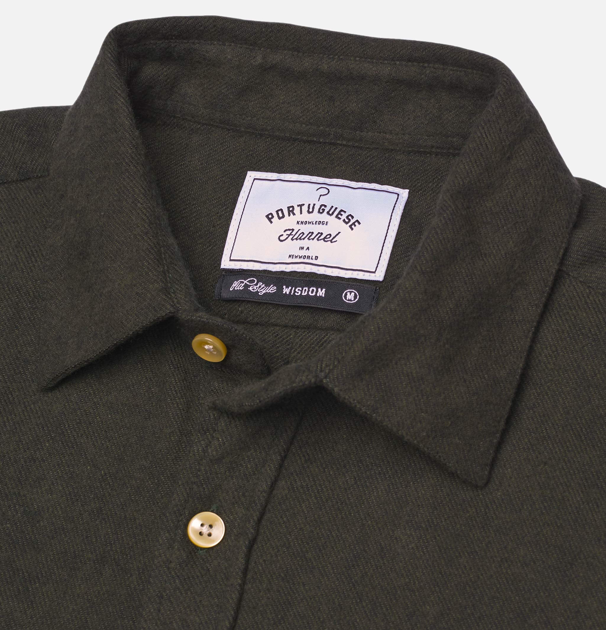Portuguese Flannel Shirt Teca Green
