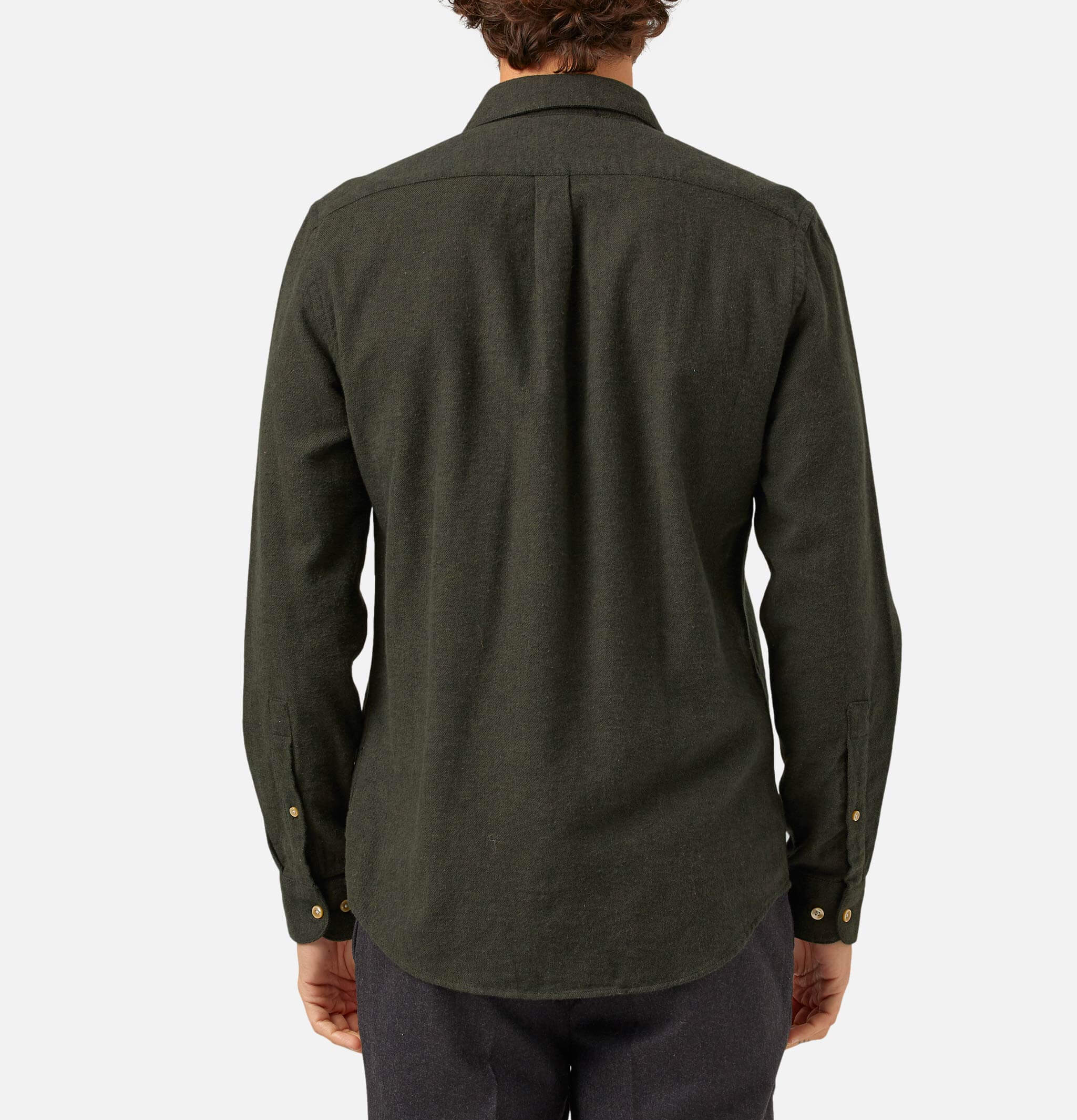 Portuguese Flannel Shirt Teca Green