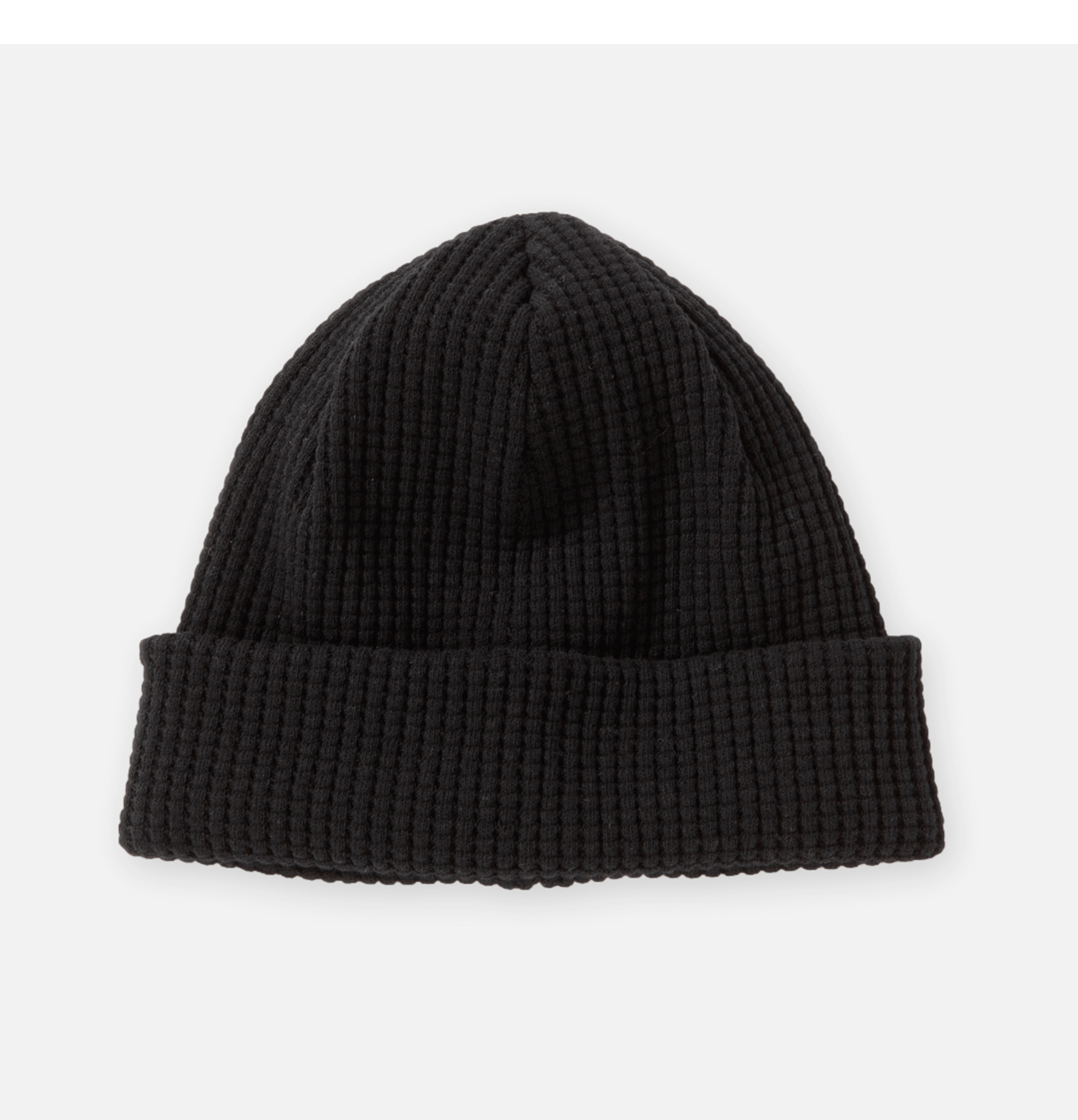 Bonnet Waffle Cap Black