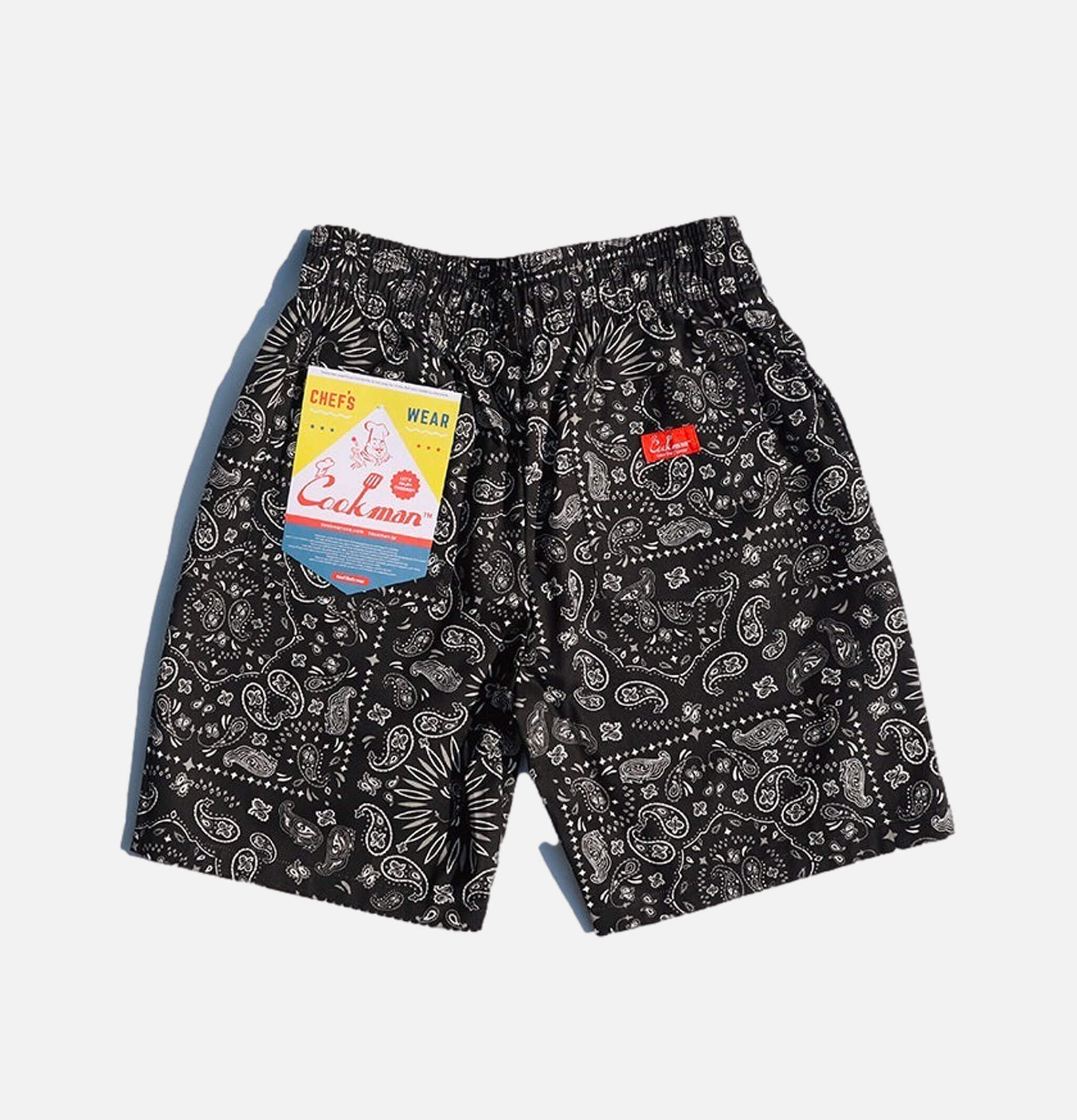 Waiters Short Paisley Black