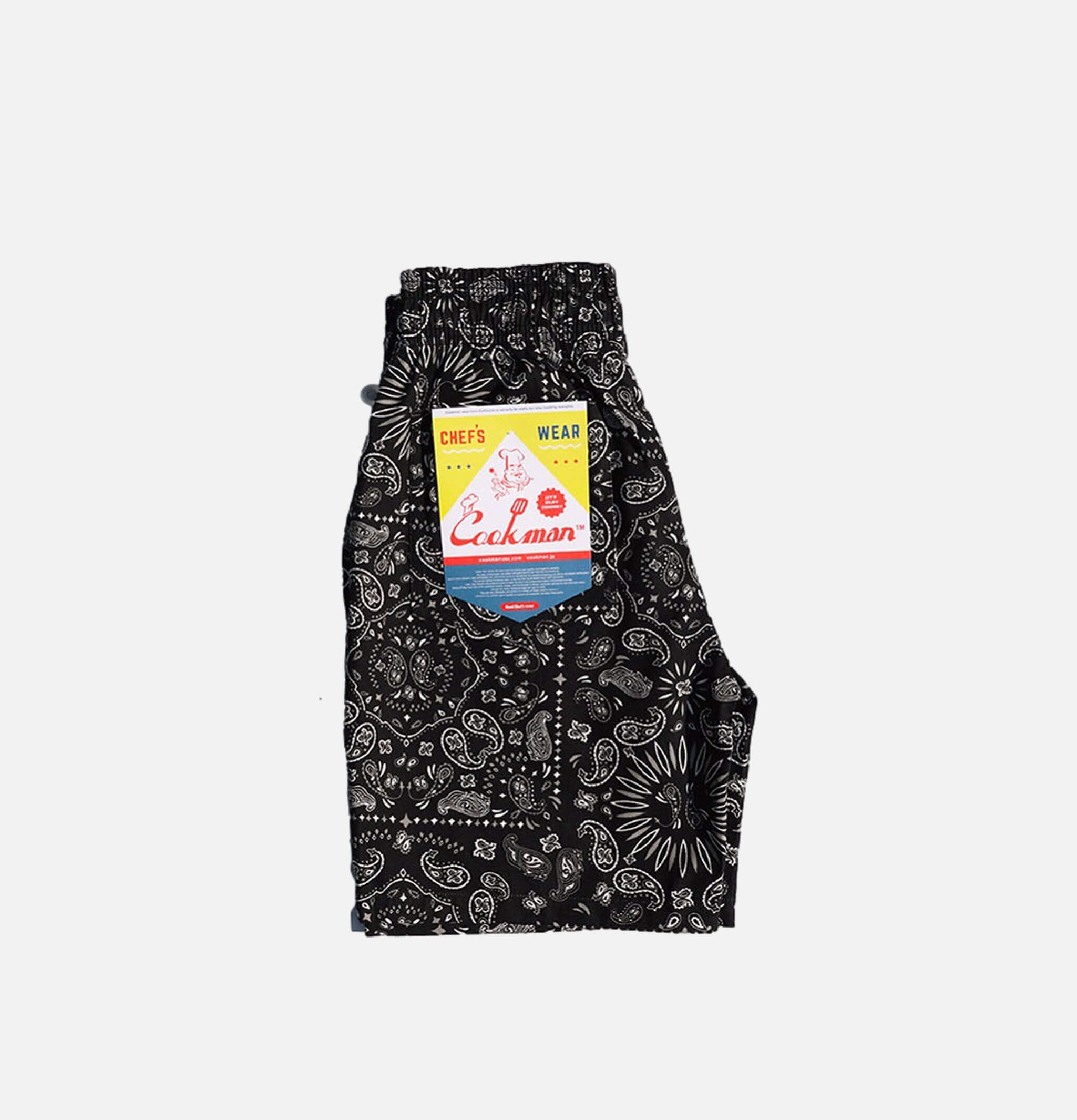 Waiters Short Paisley Black