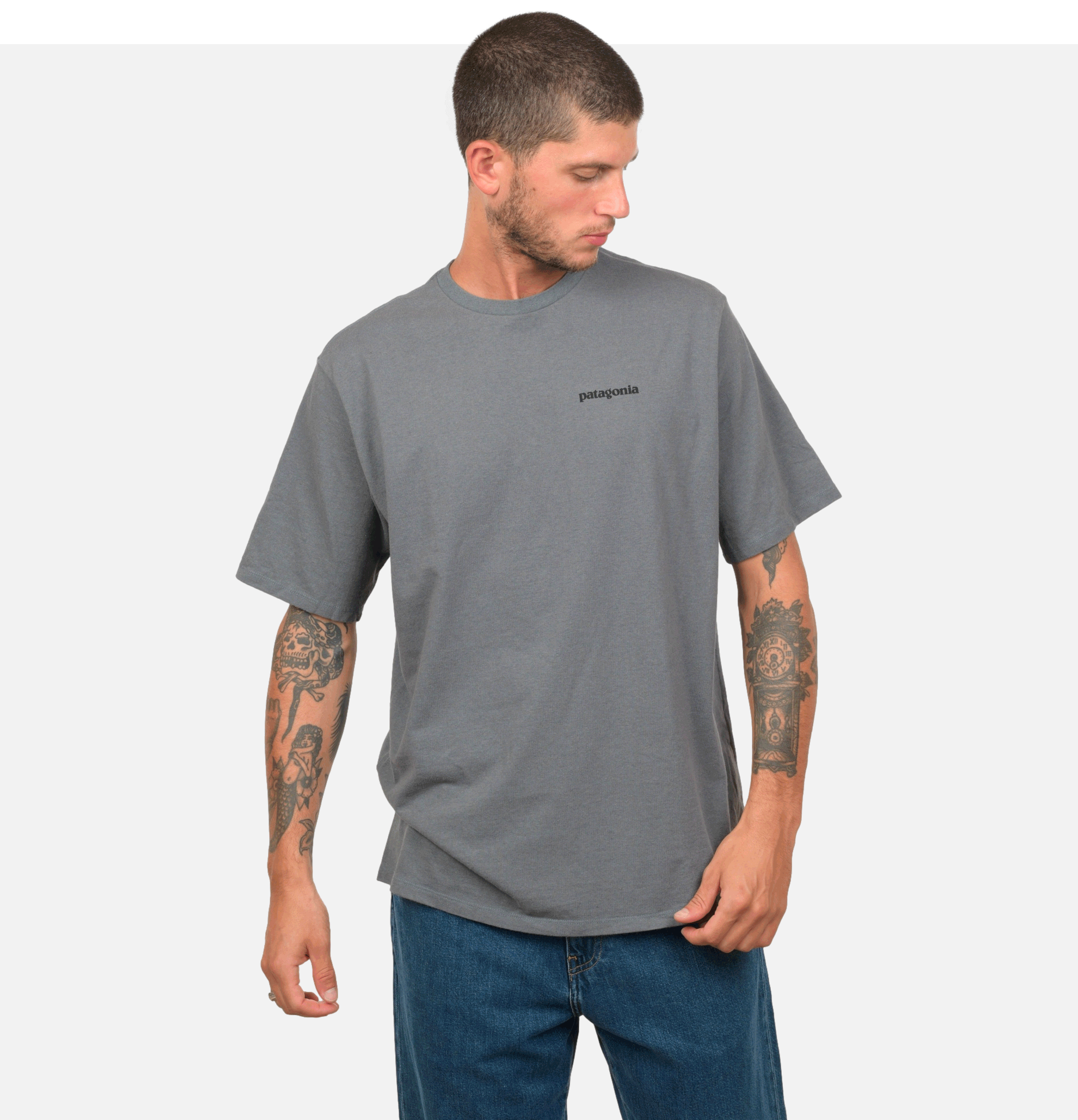 P6 Logo T-shirt Plume Grey