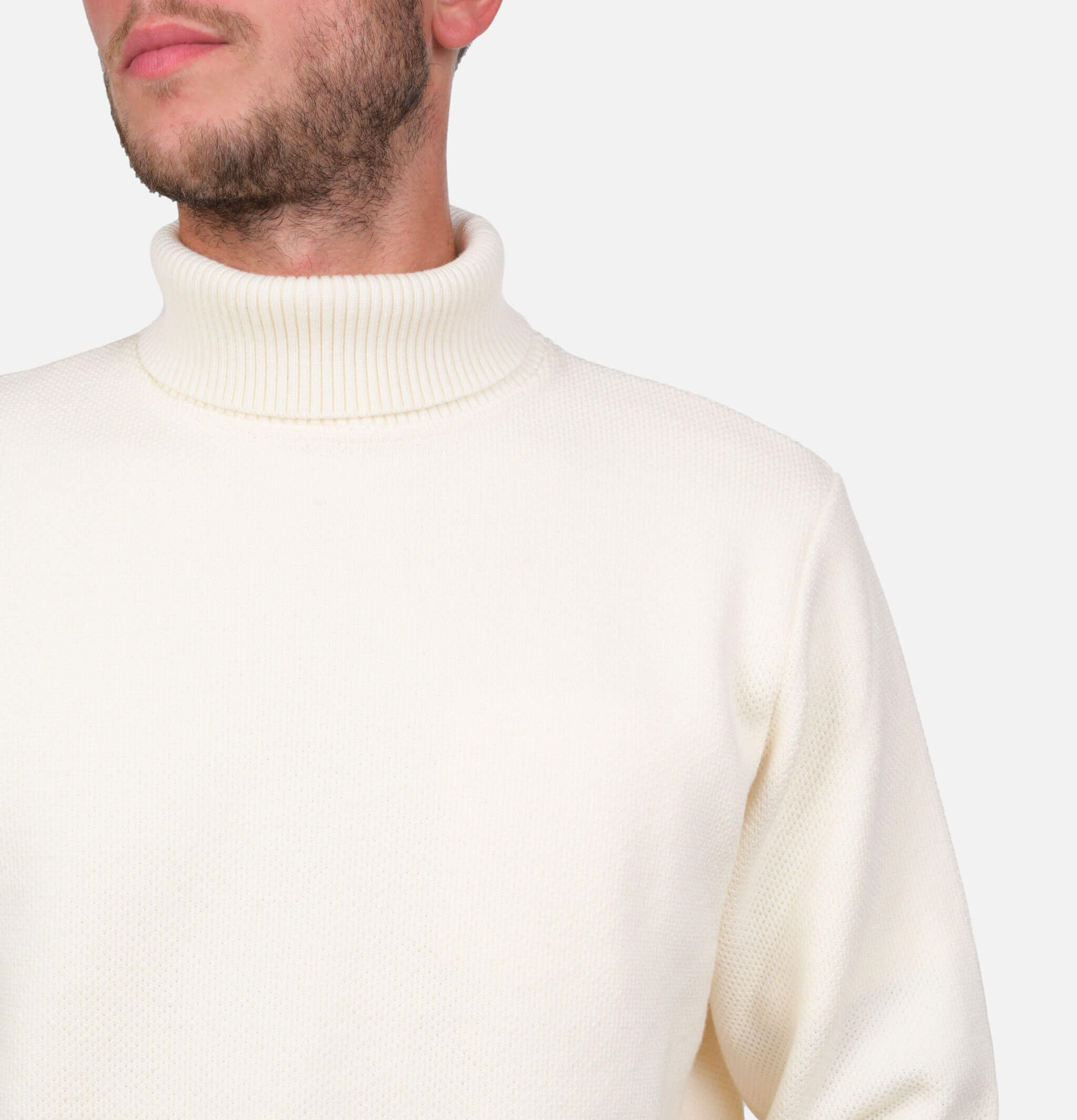 Nitto Knitwear Pull Youri Rollneck Ecru