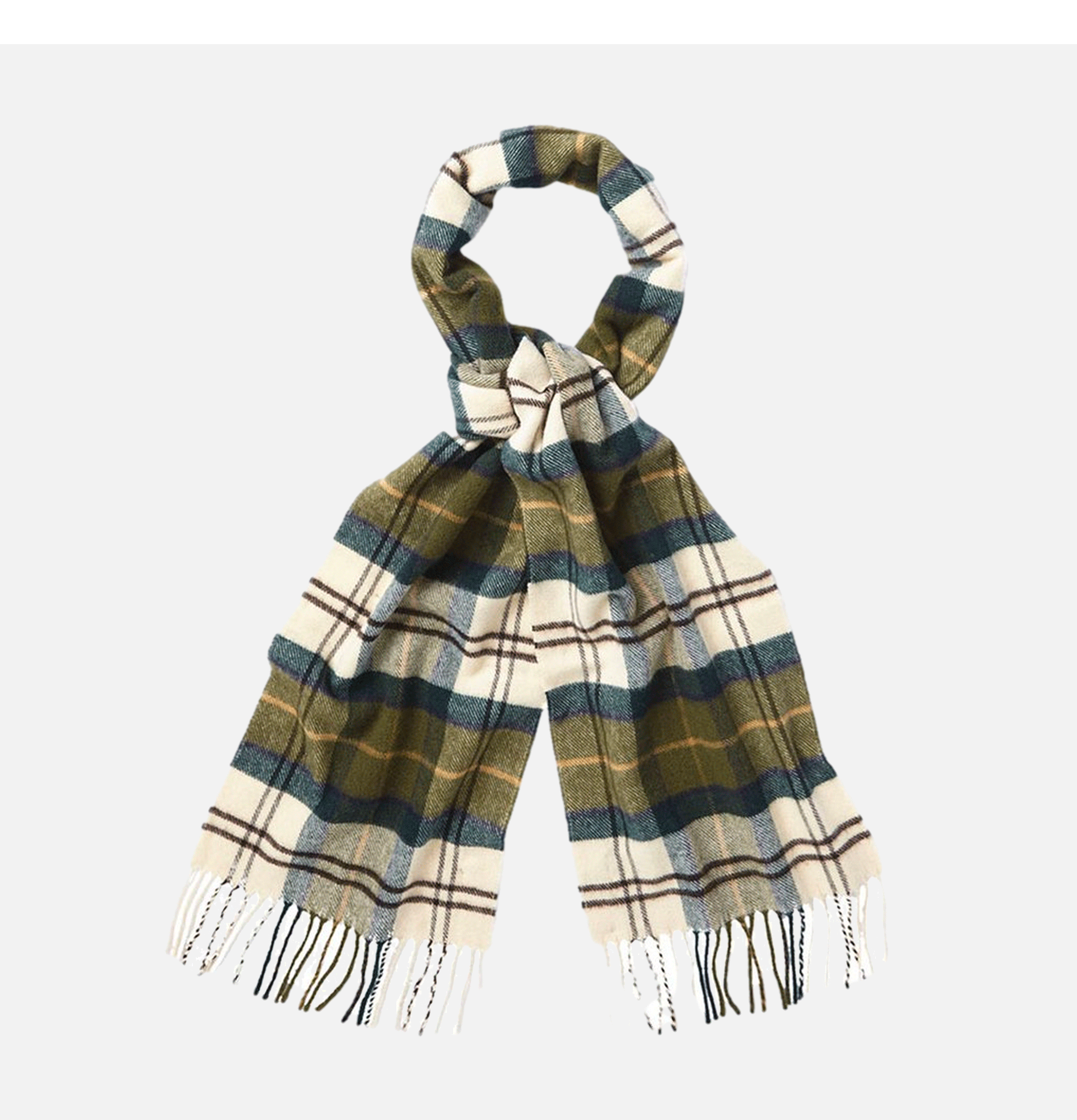 Echarpe Cashmere Tartan Green