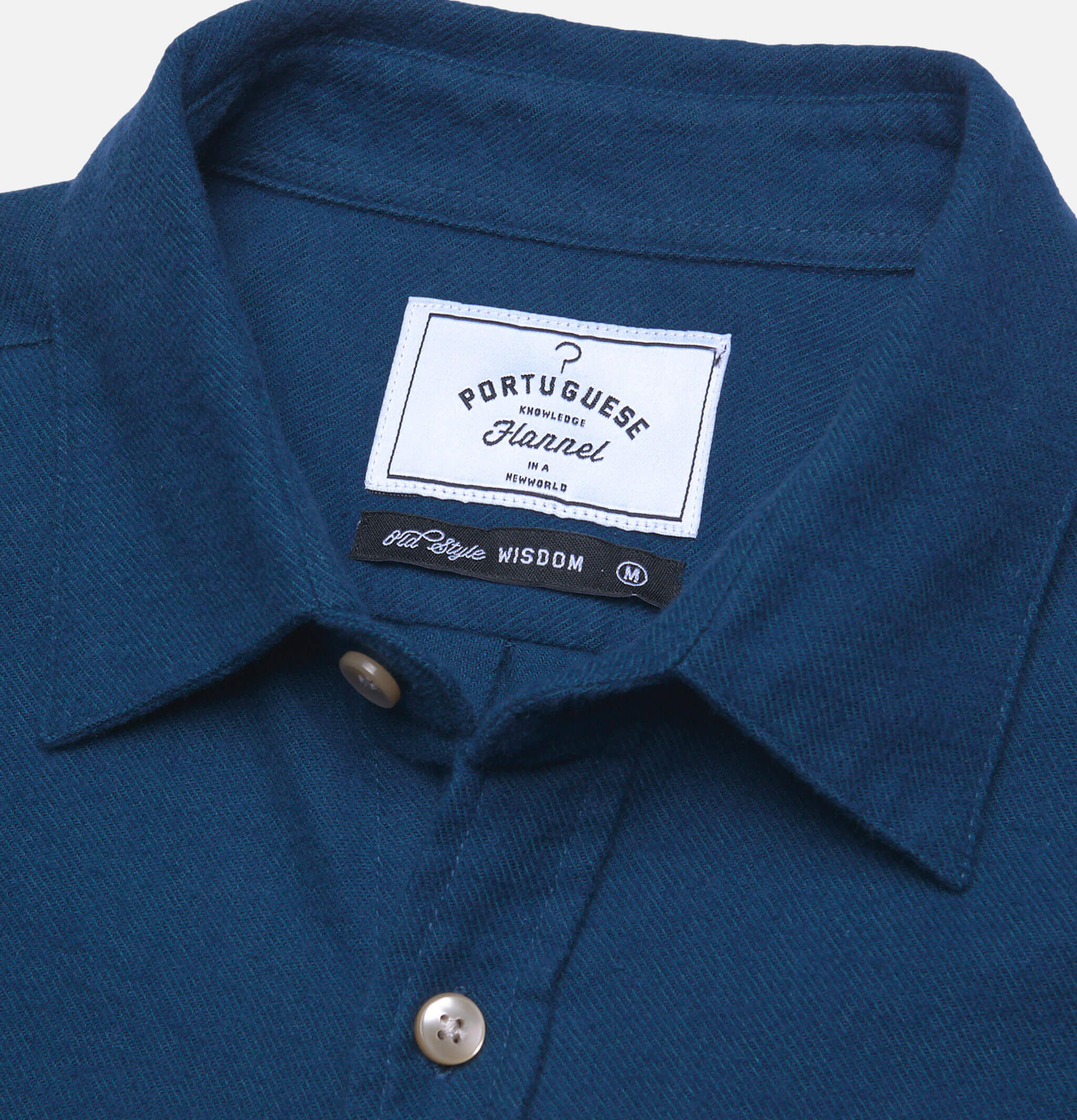 Portuguese Flannel Chemise Teca French Bleu