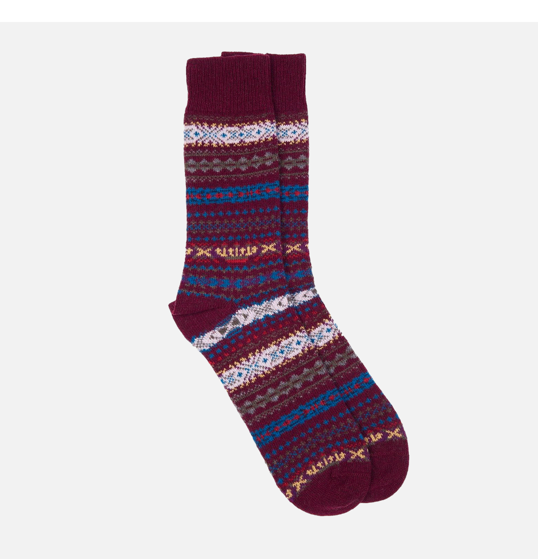 Barbour Chaussettes Boyd Burgundy