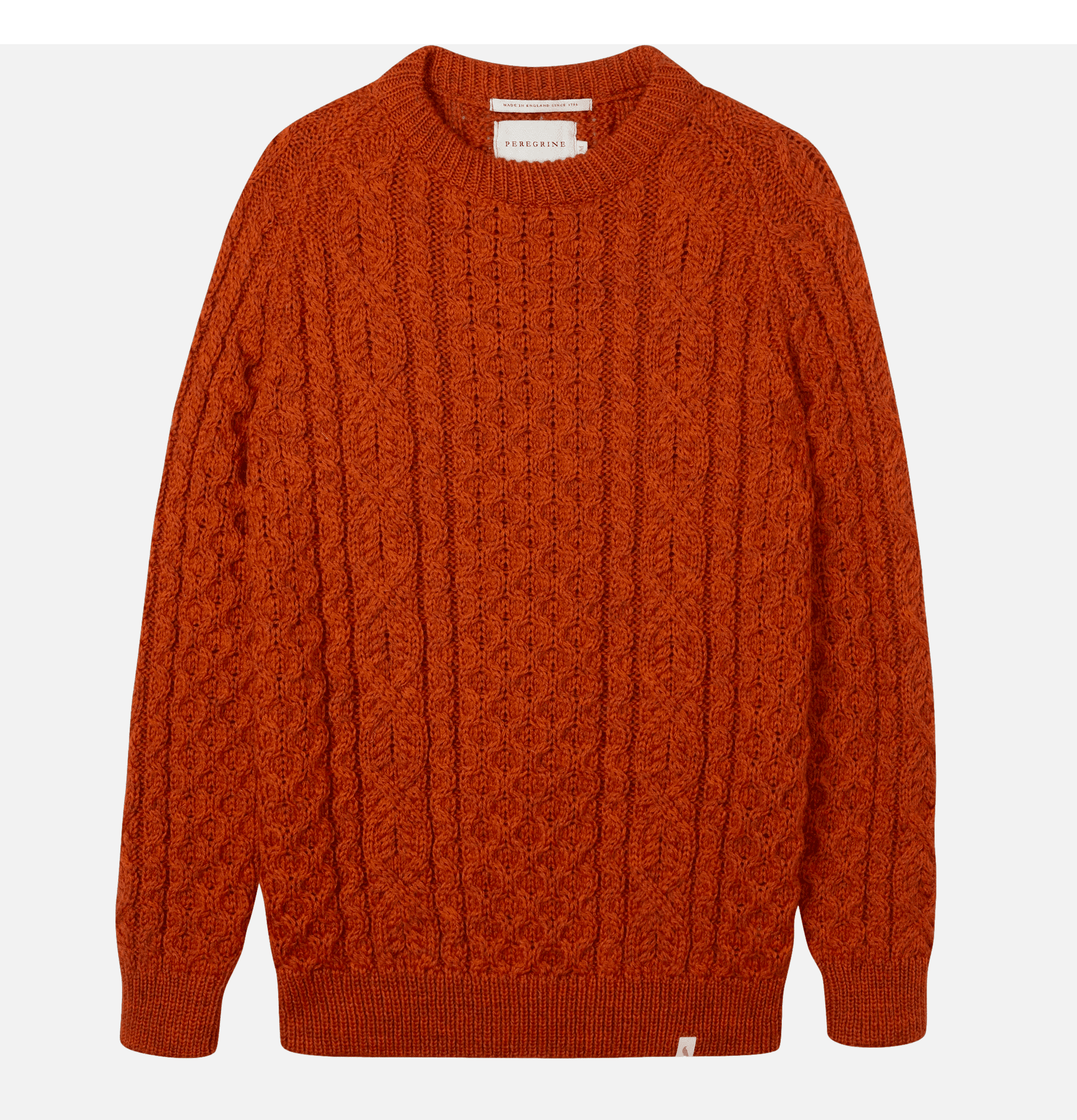 Peregrine Hudson Aran Sweater Orange