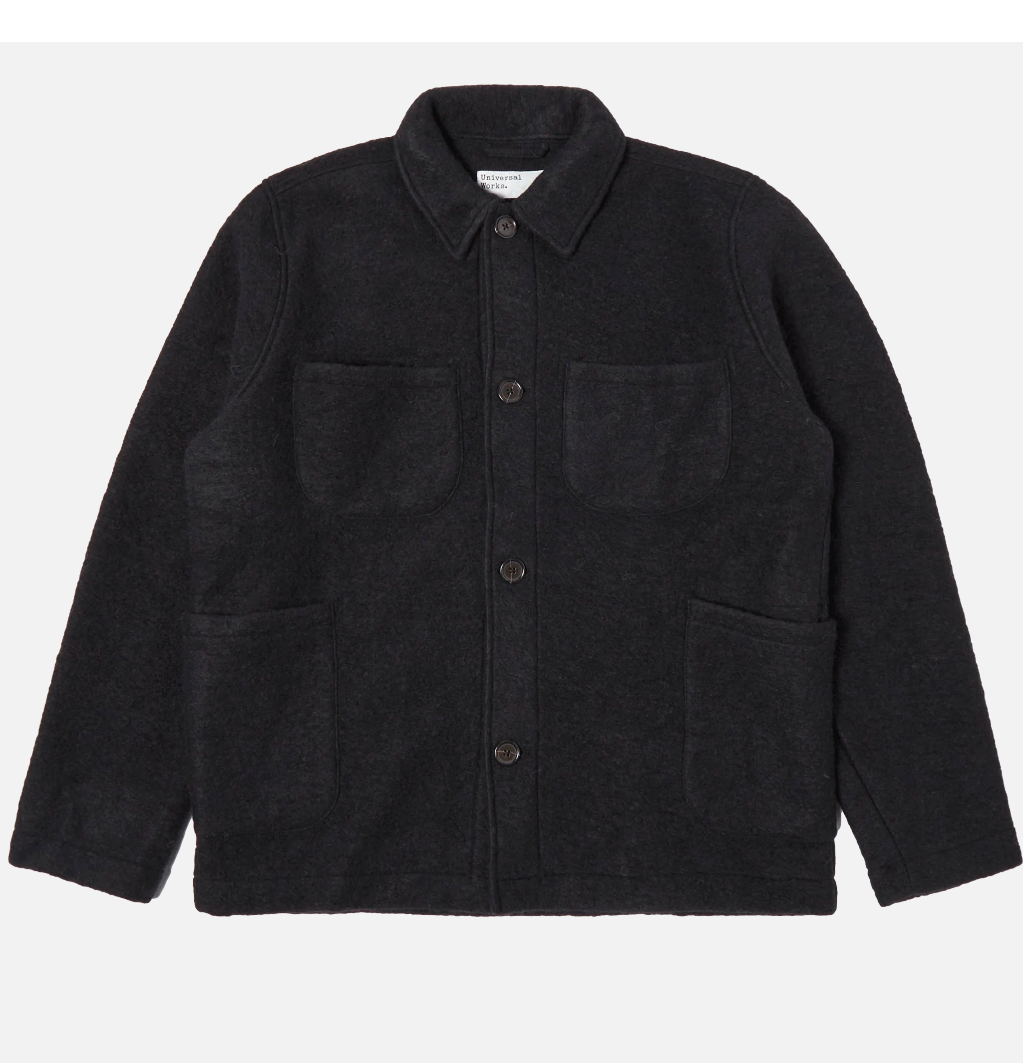 Universal Works Lumber Jacket Fleece Black