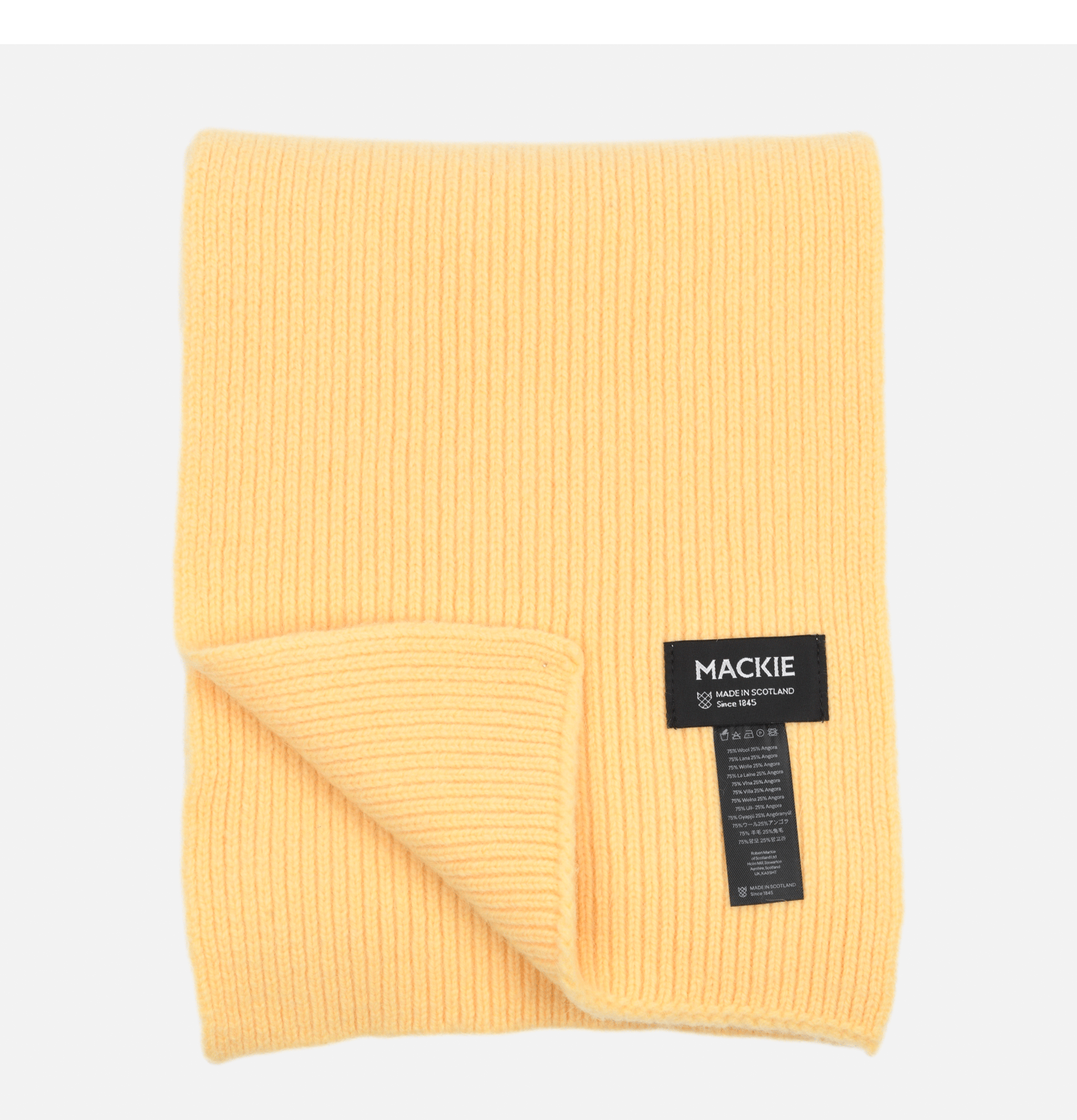 Robert Mackie Barra Scarf Lemon