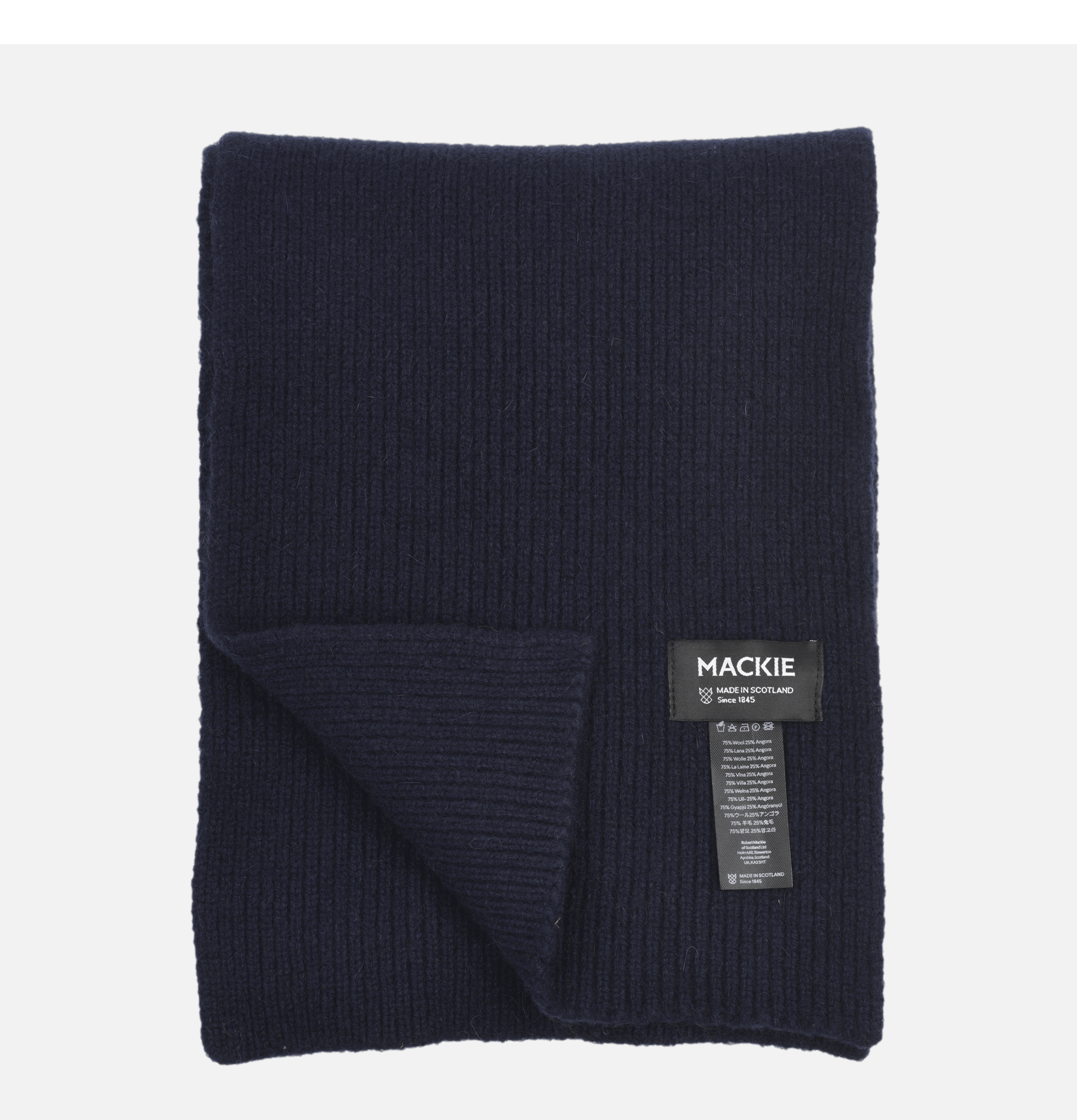 Robert Mackie Barra Scarf Navy