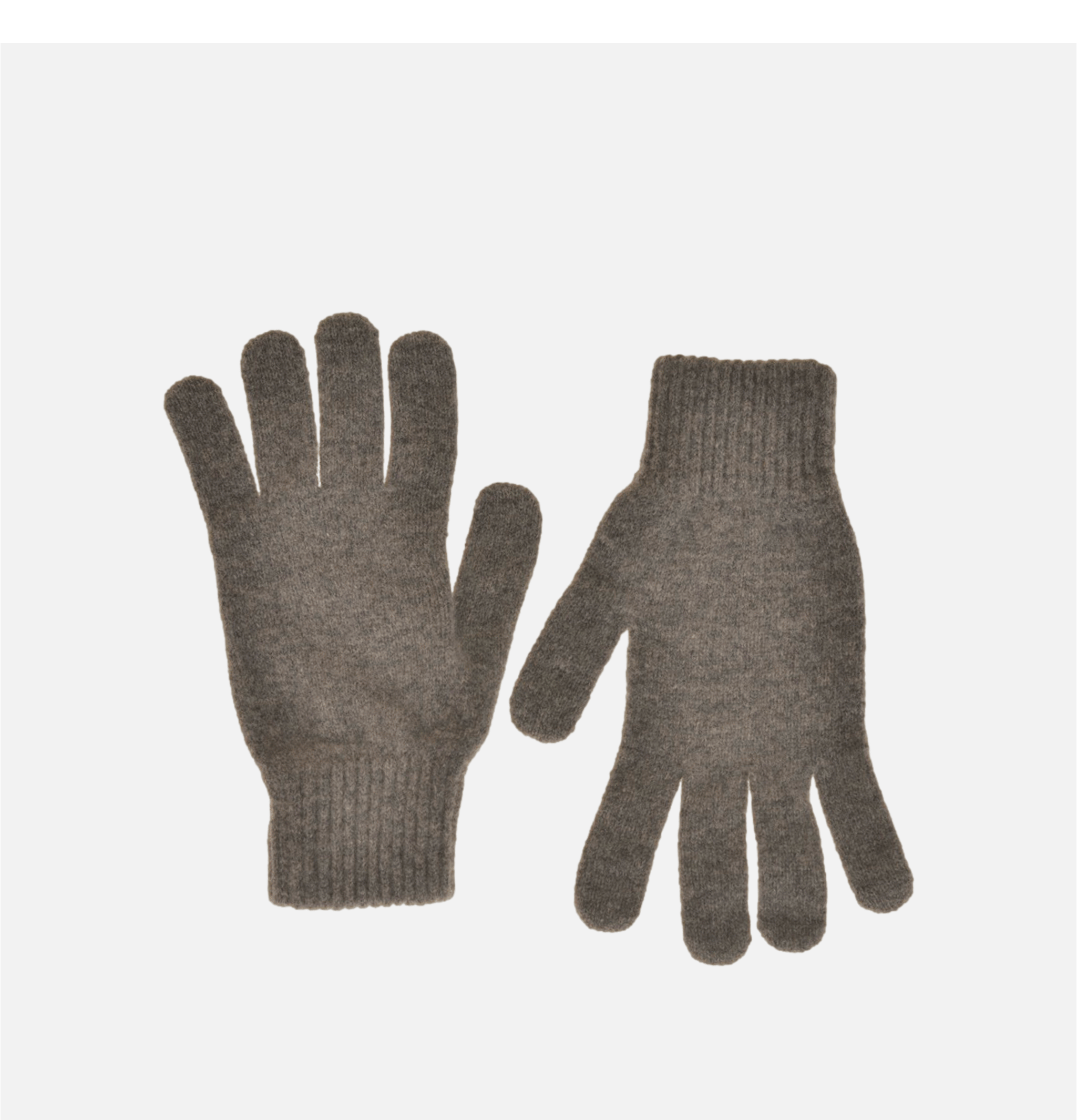 Gants en Laine Grey Mix