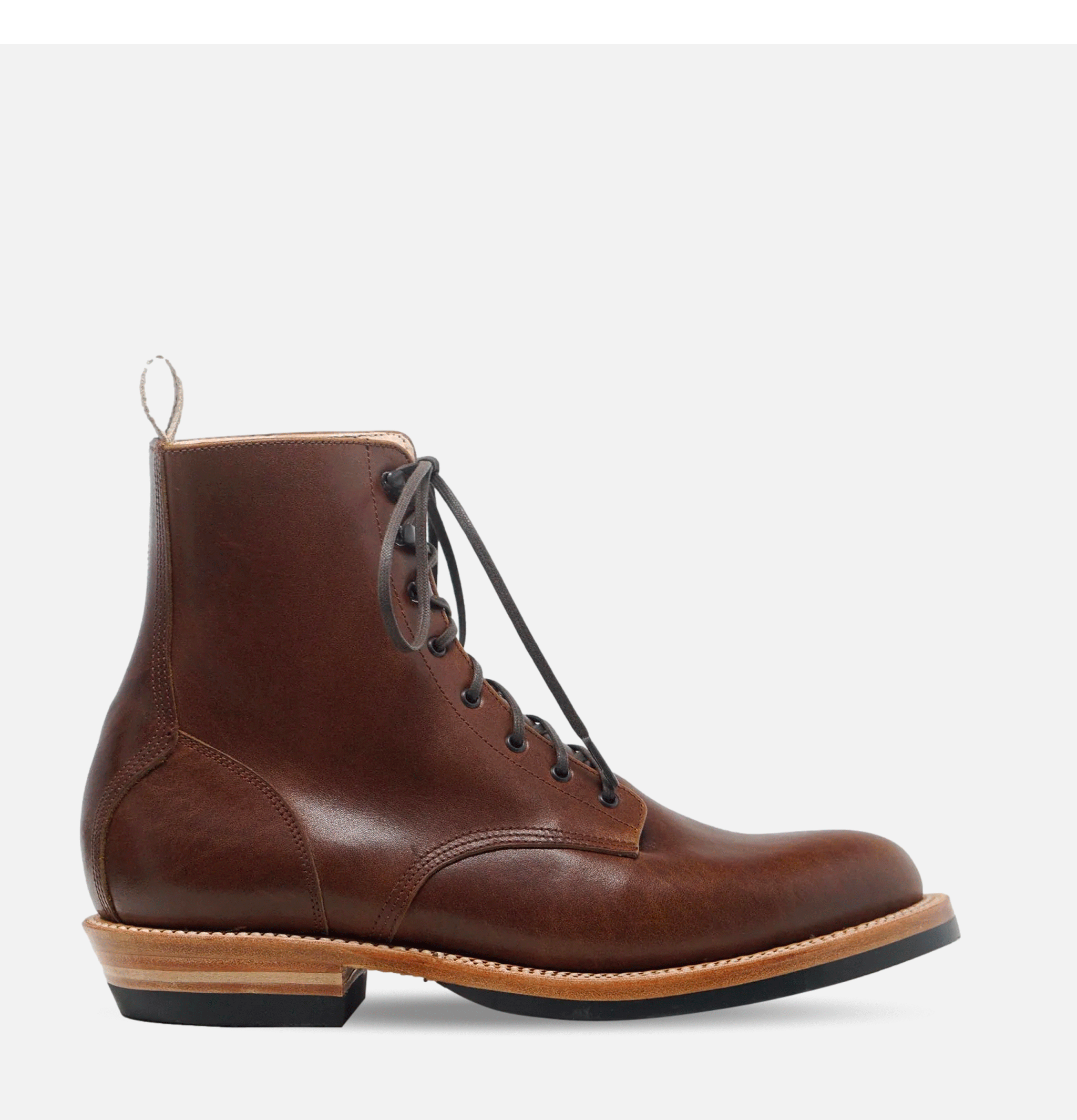 Bottes Unmarked Plain Toe Tobacco