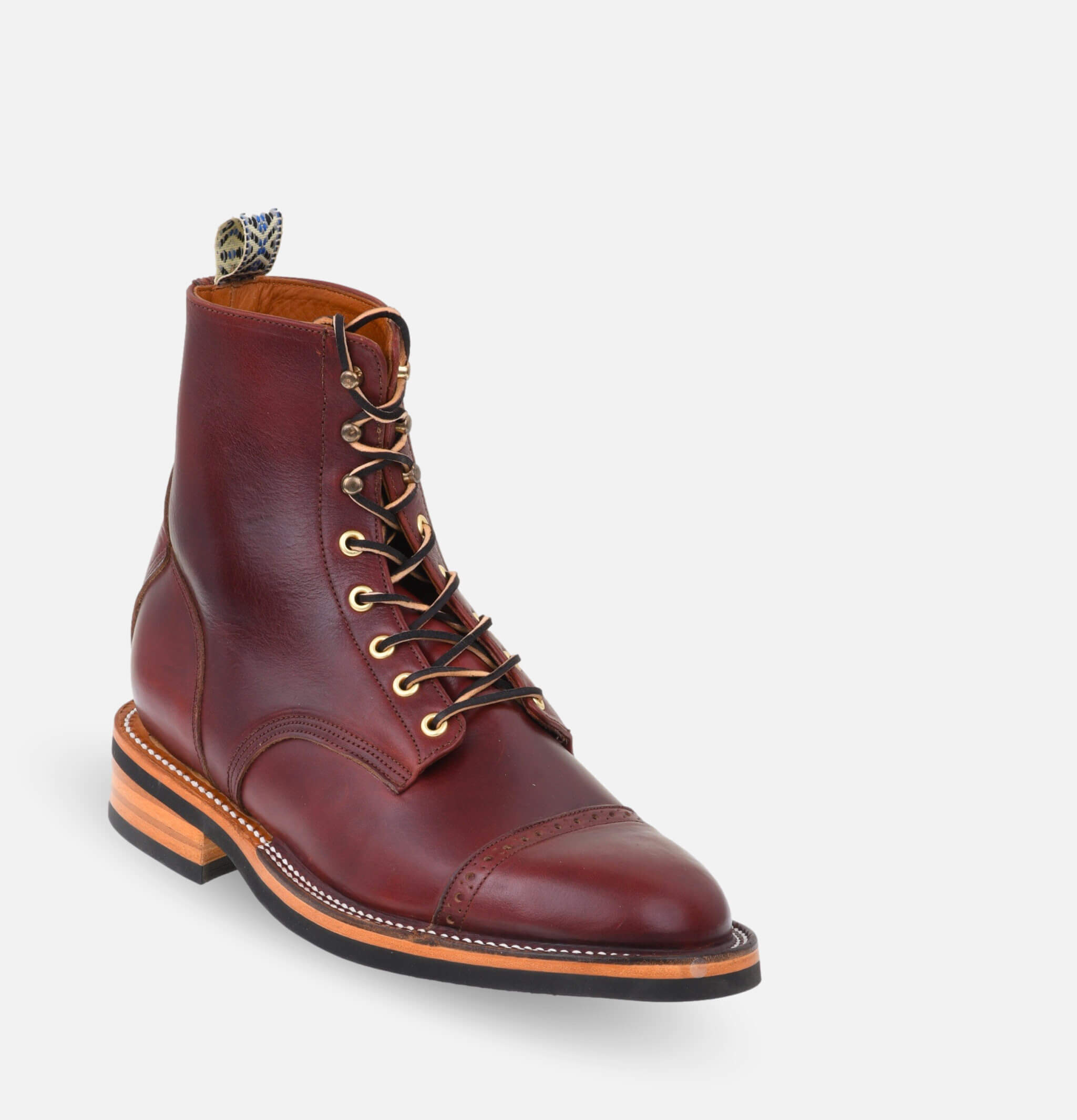 Unmarked Cap Toe Boots Brown