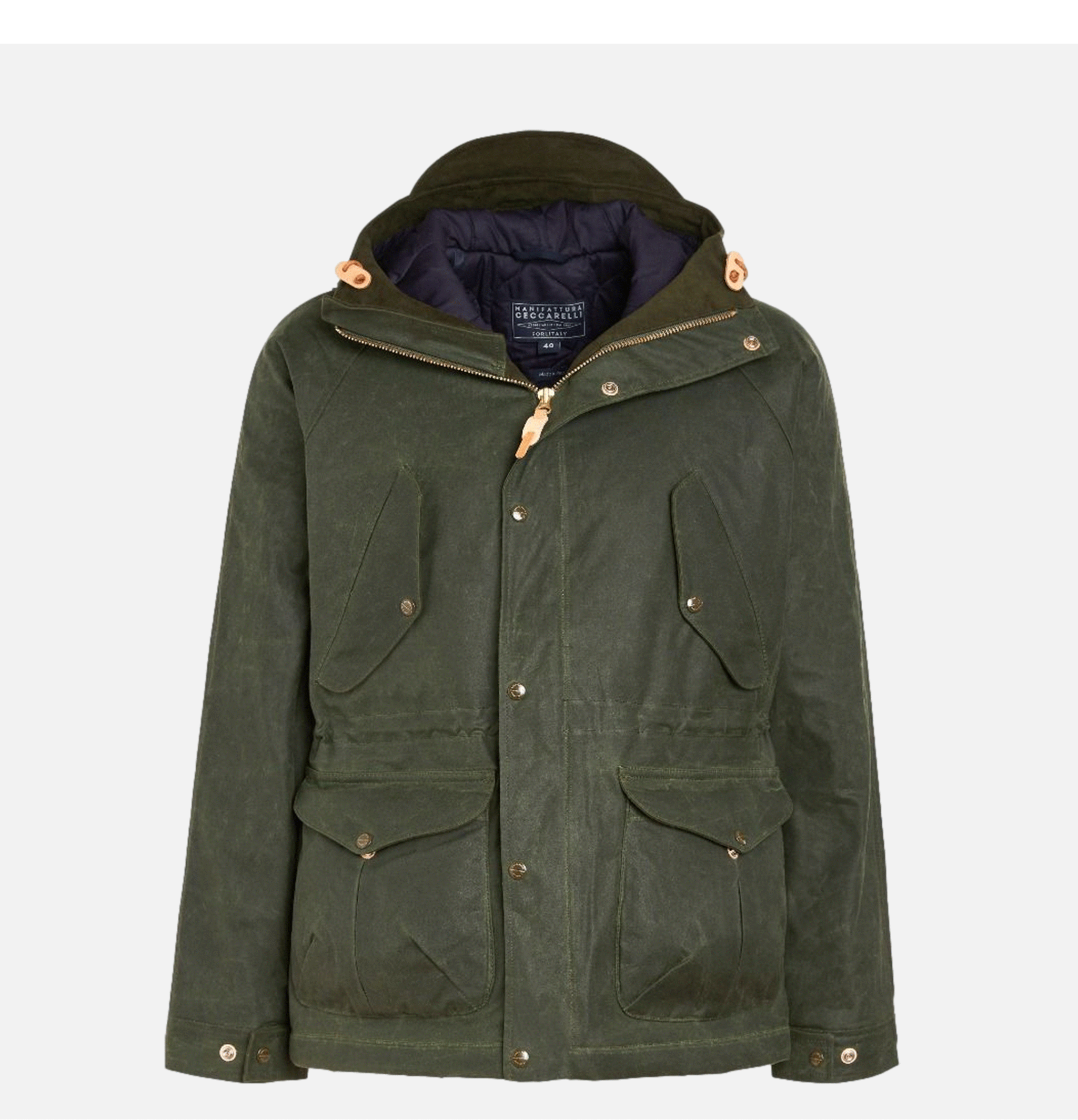 Manifattura Ceccarelli | Fisherman Parka | Green | Shop Royalcheese Paris -  Royalcheese