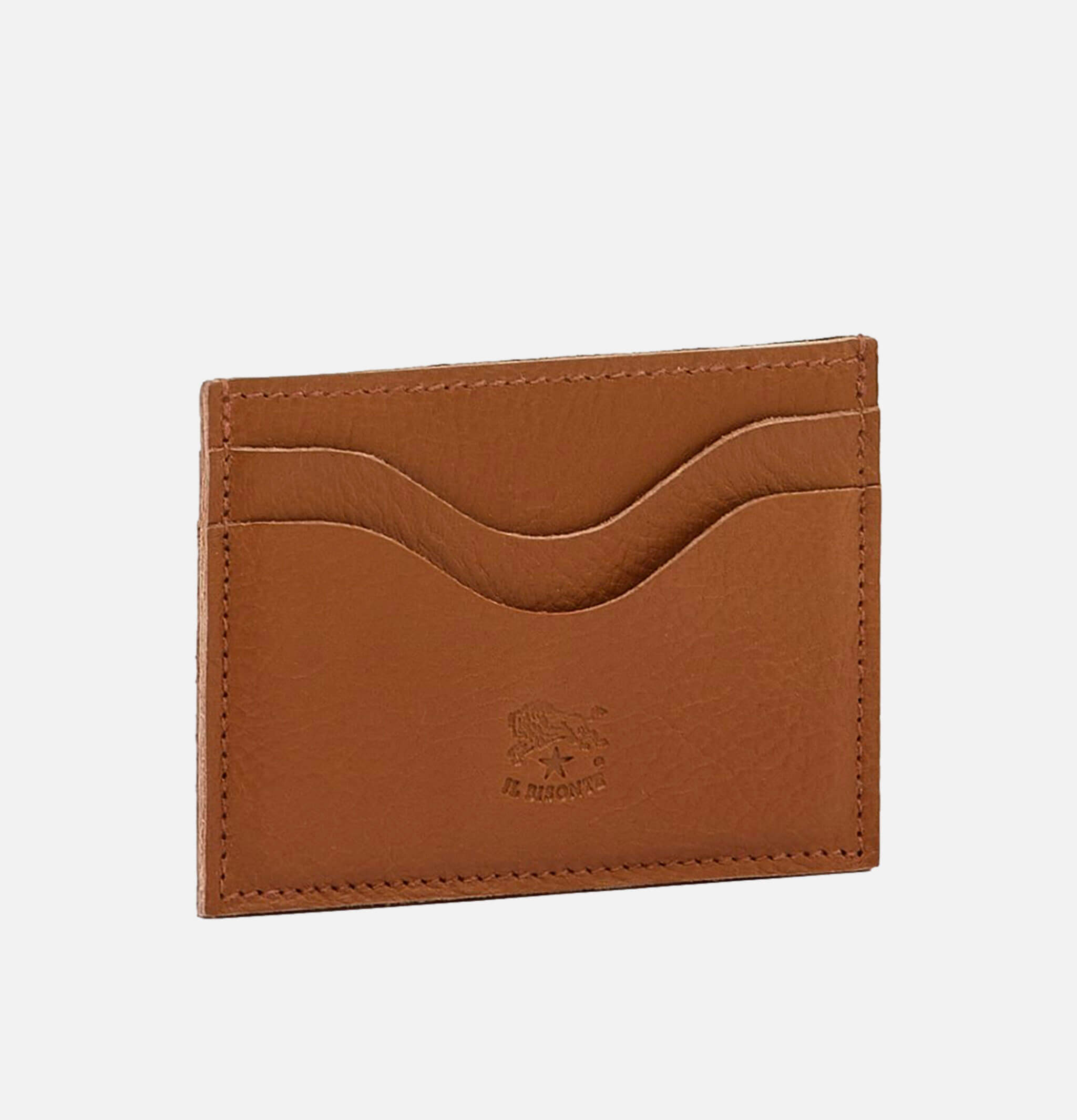 Il Bisonte Card Case Brown