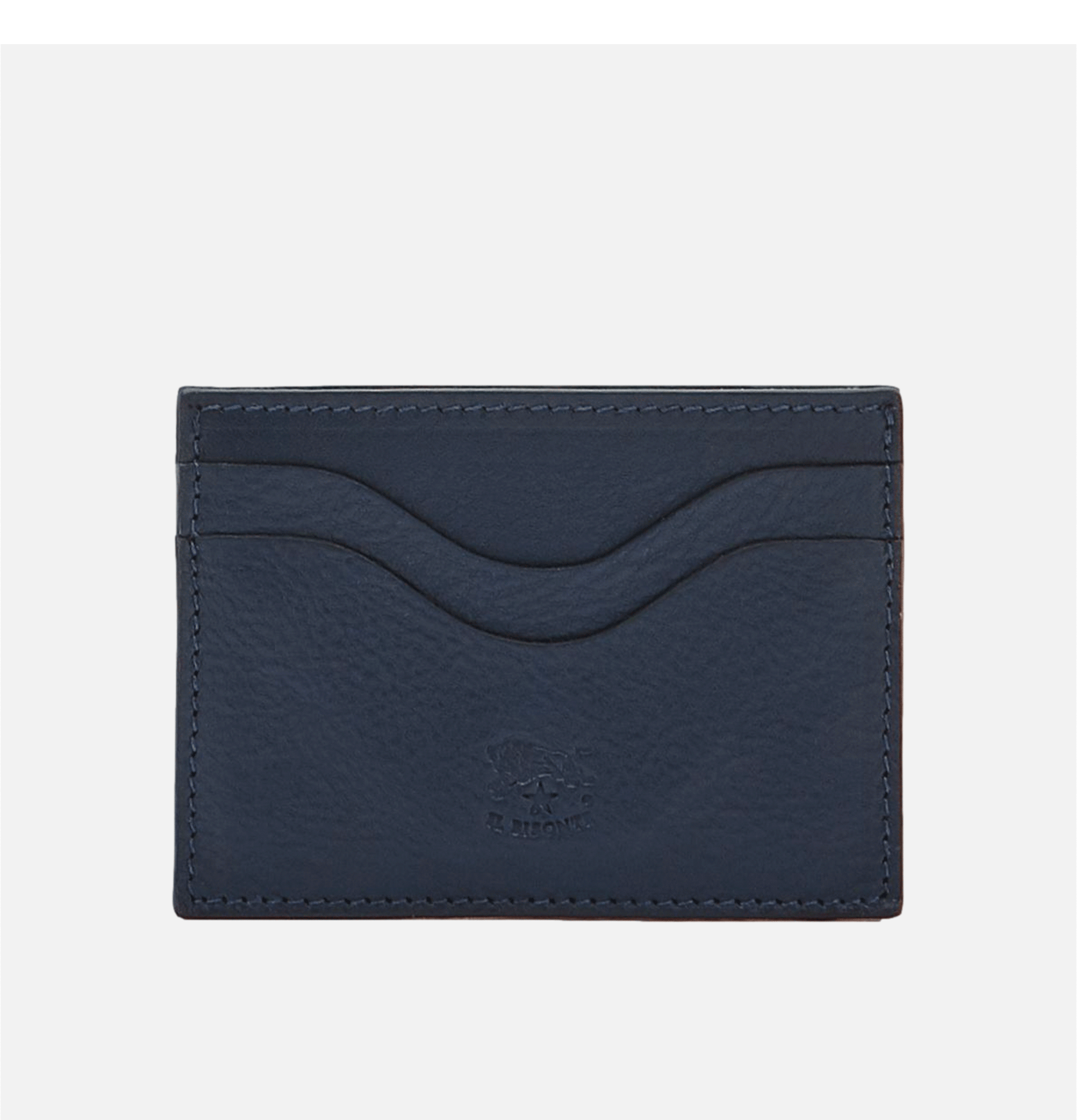 Il Bisonte | Leather Cardcase Navy | Shop Royalcheese Paris
