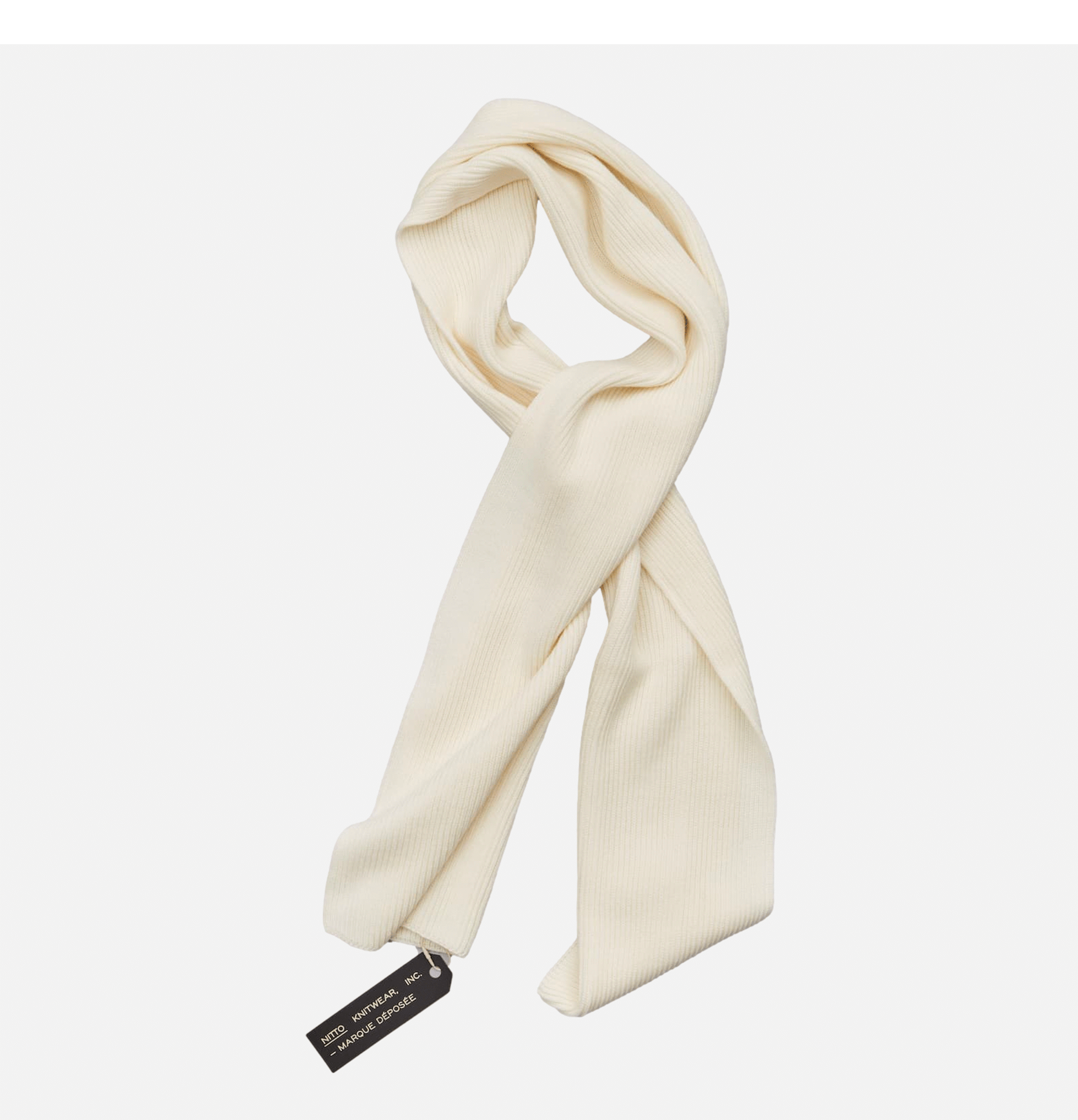 Nitto Knitwear Loris Scarf Ecru