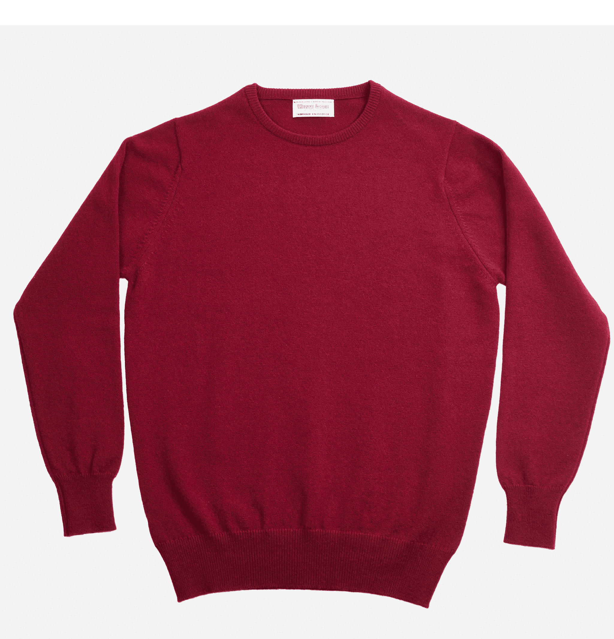 Roud Neck Pullover Bordeaux