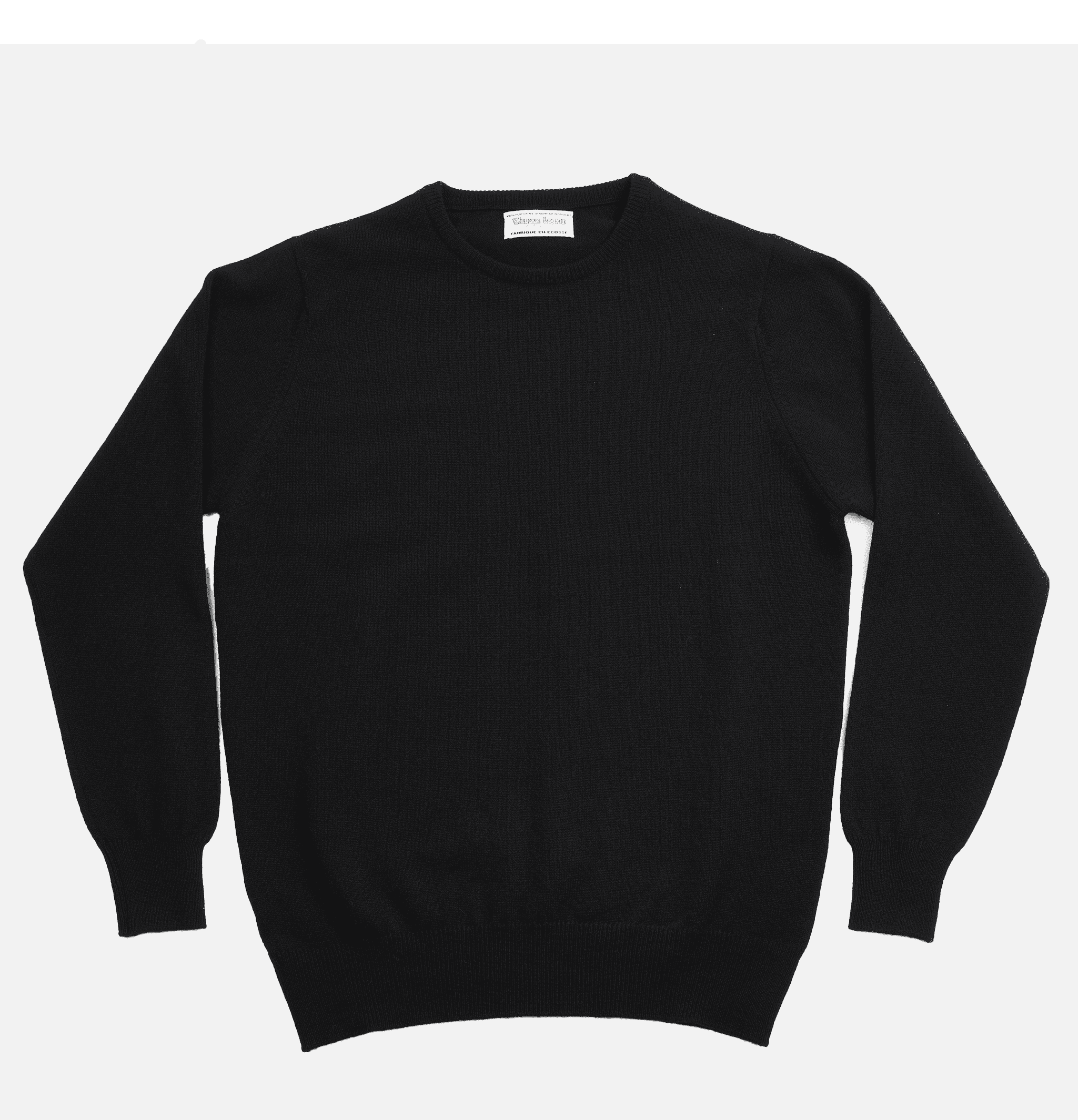 Round Neck Pullover Black